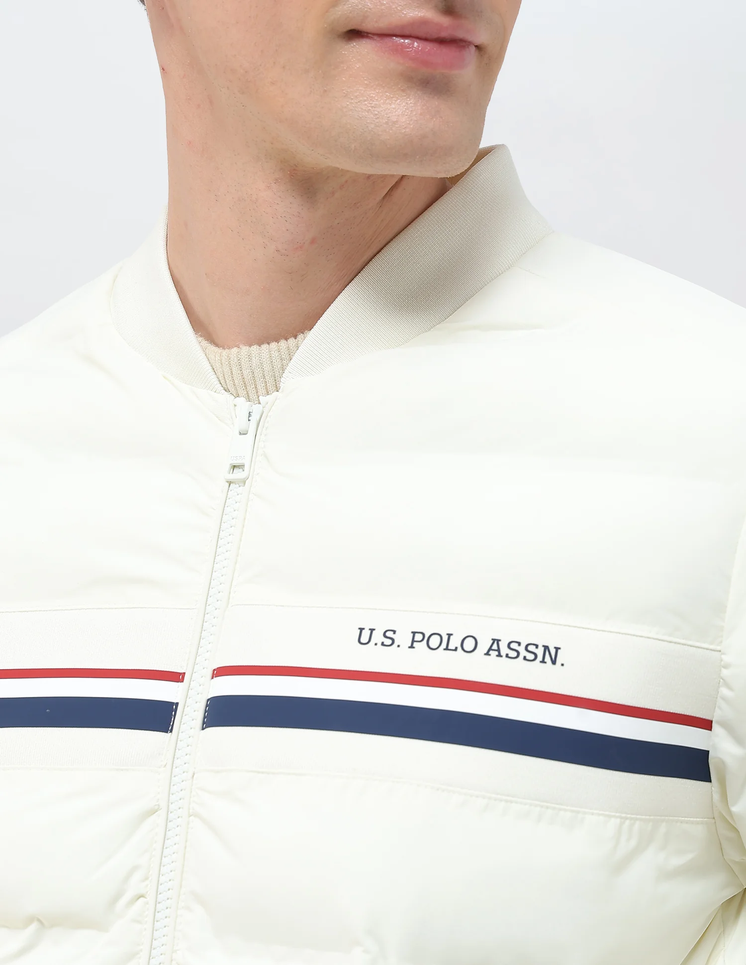 Puffer Baseball Collar Regular Fit Jacket - Image 7
