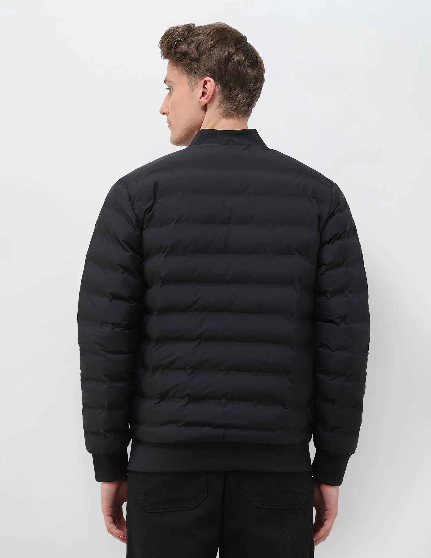 Puffer Baseball Collar Regular Fit Jacket - Image 5