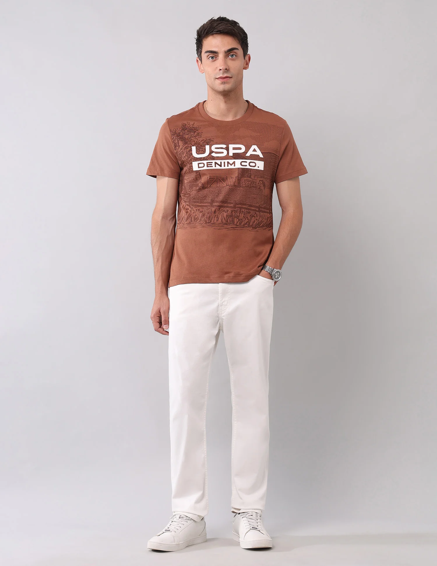 Pure Cotton Brand Printed T-Shirt - Image 3