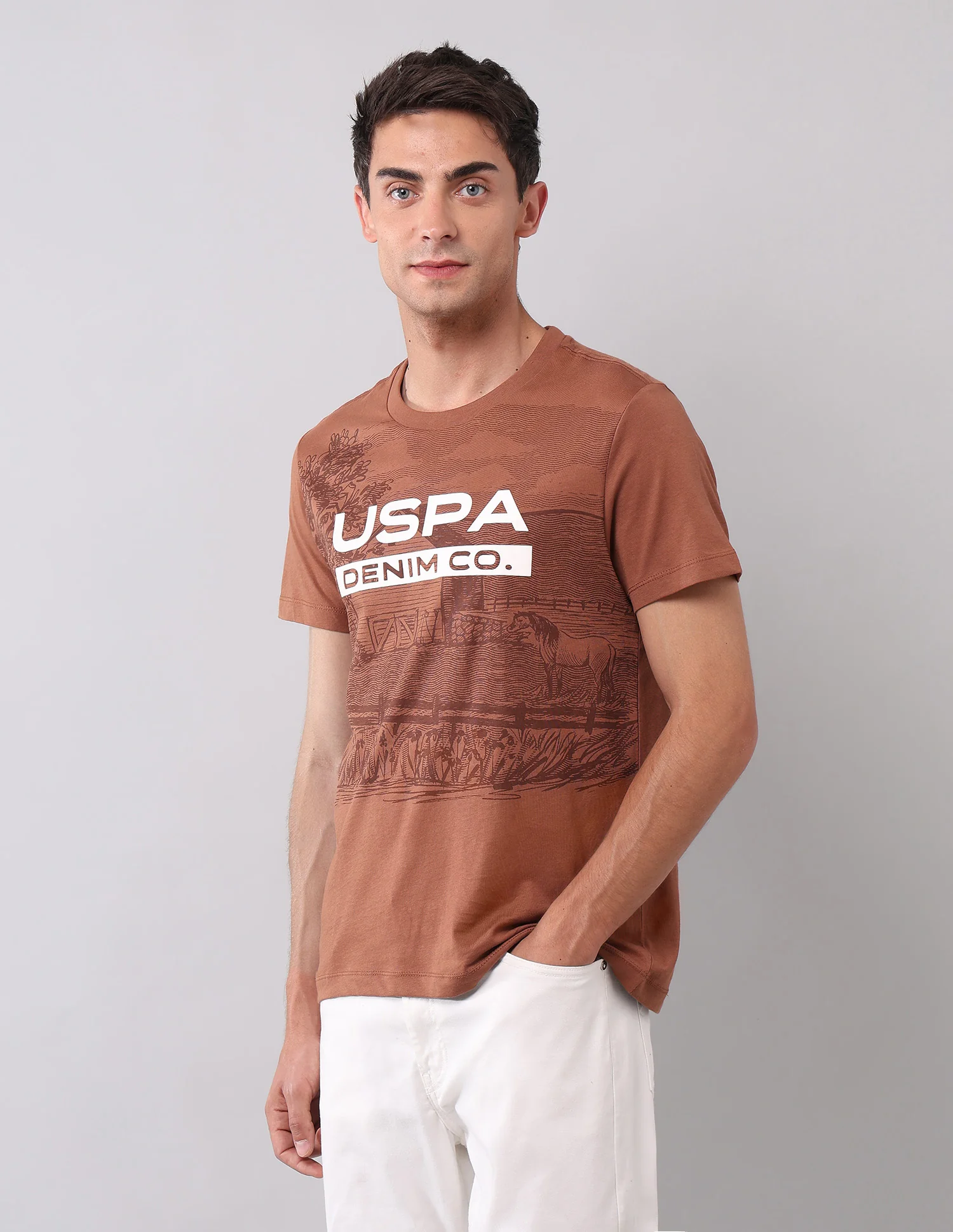 Pure Cotton Brand Printed T-Shirt - Image 4