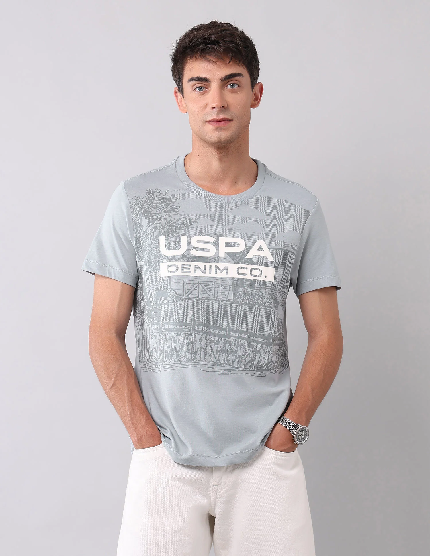 Pure Cotton Brand Printed T-Shirt