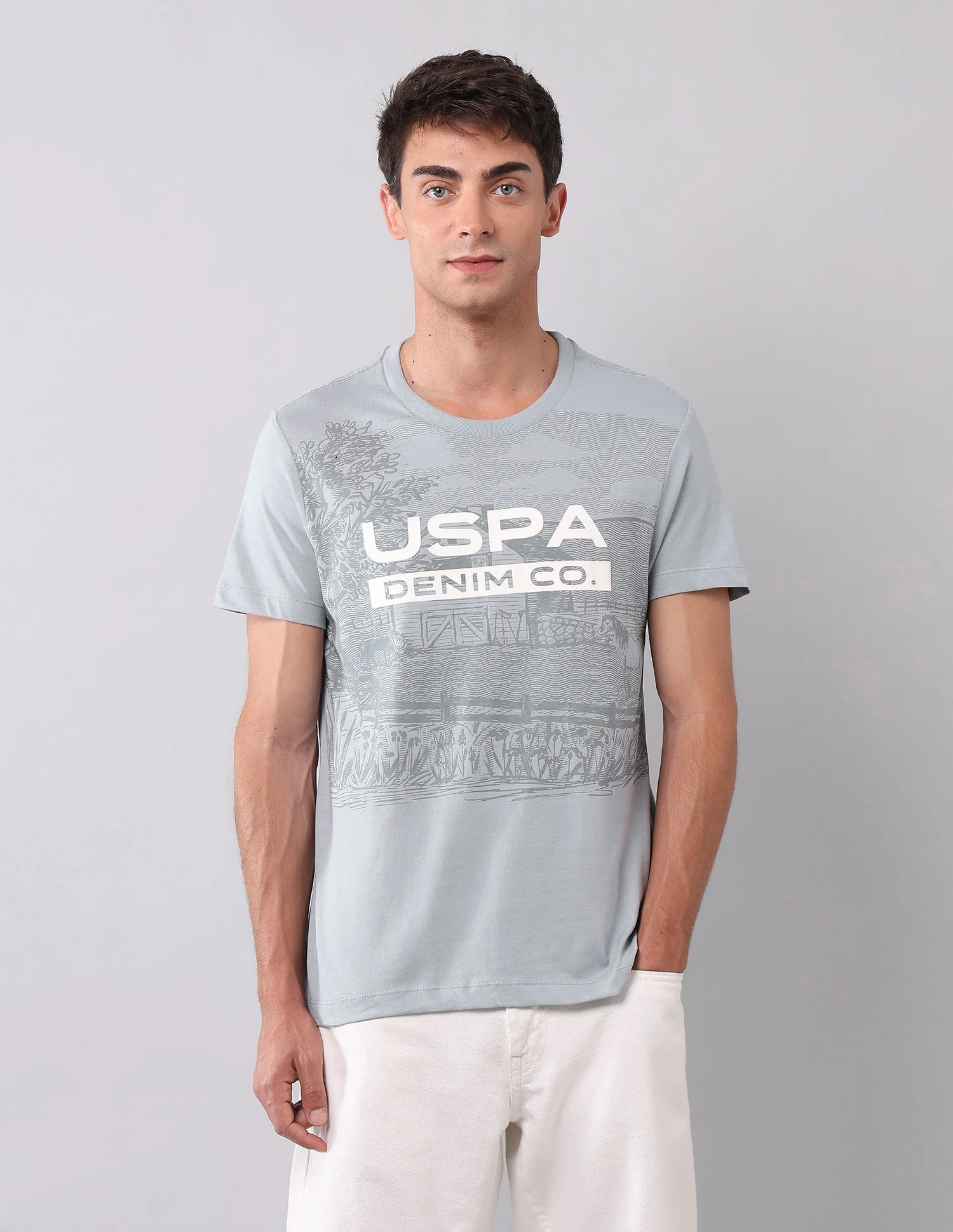 Pure Cotton Brand Printed T-Shirt - Image 6
