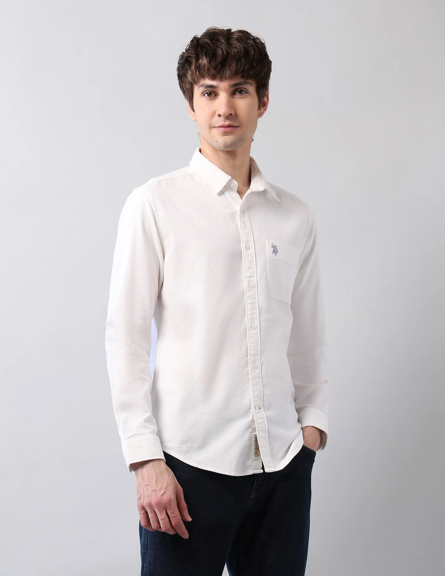 Pure Cotton Dobby Shirt - Image 4