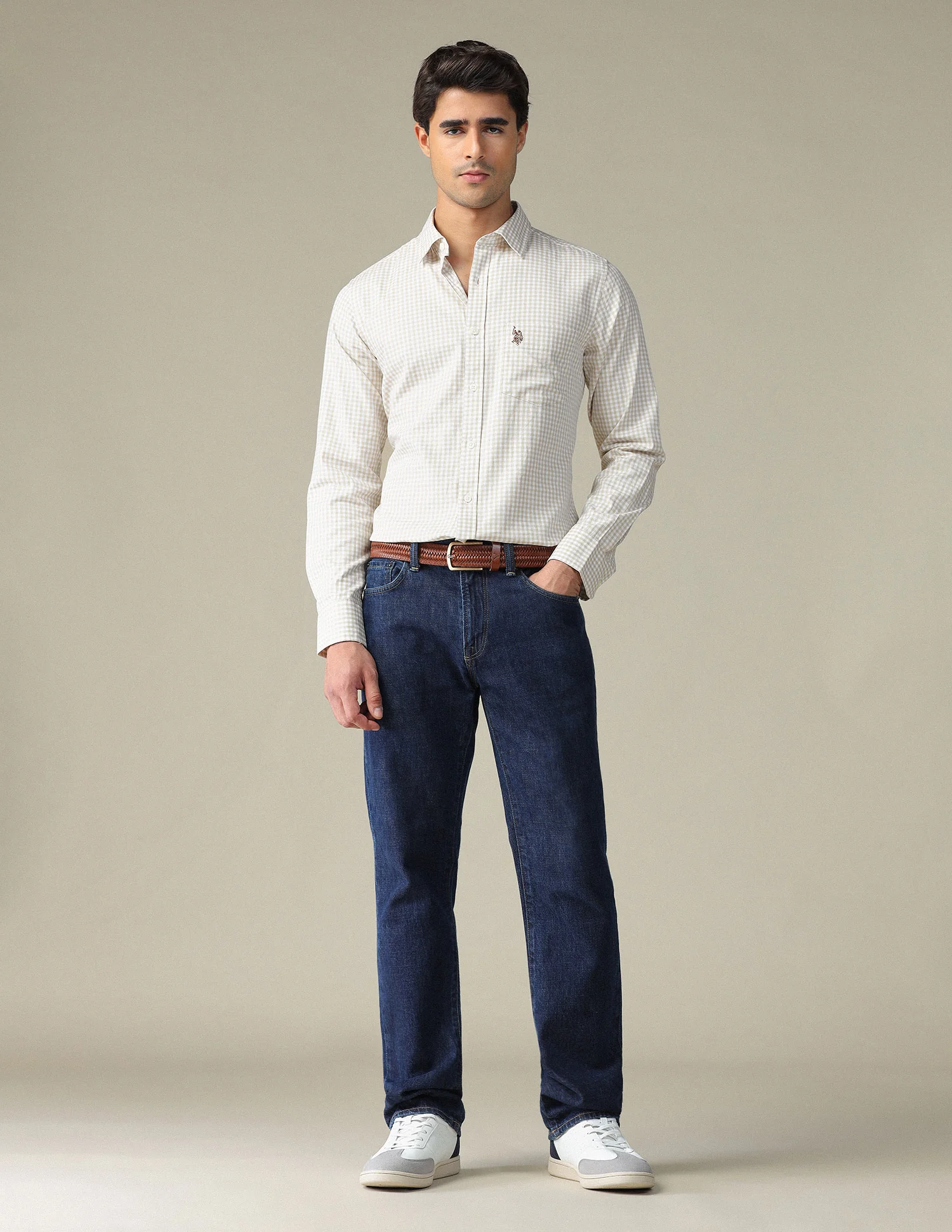 Pure Cotton Gingham Checked Shirt - Image 3