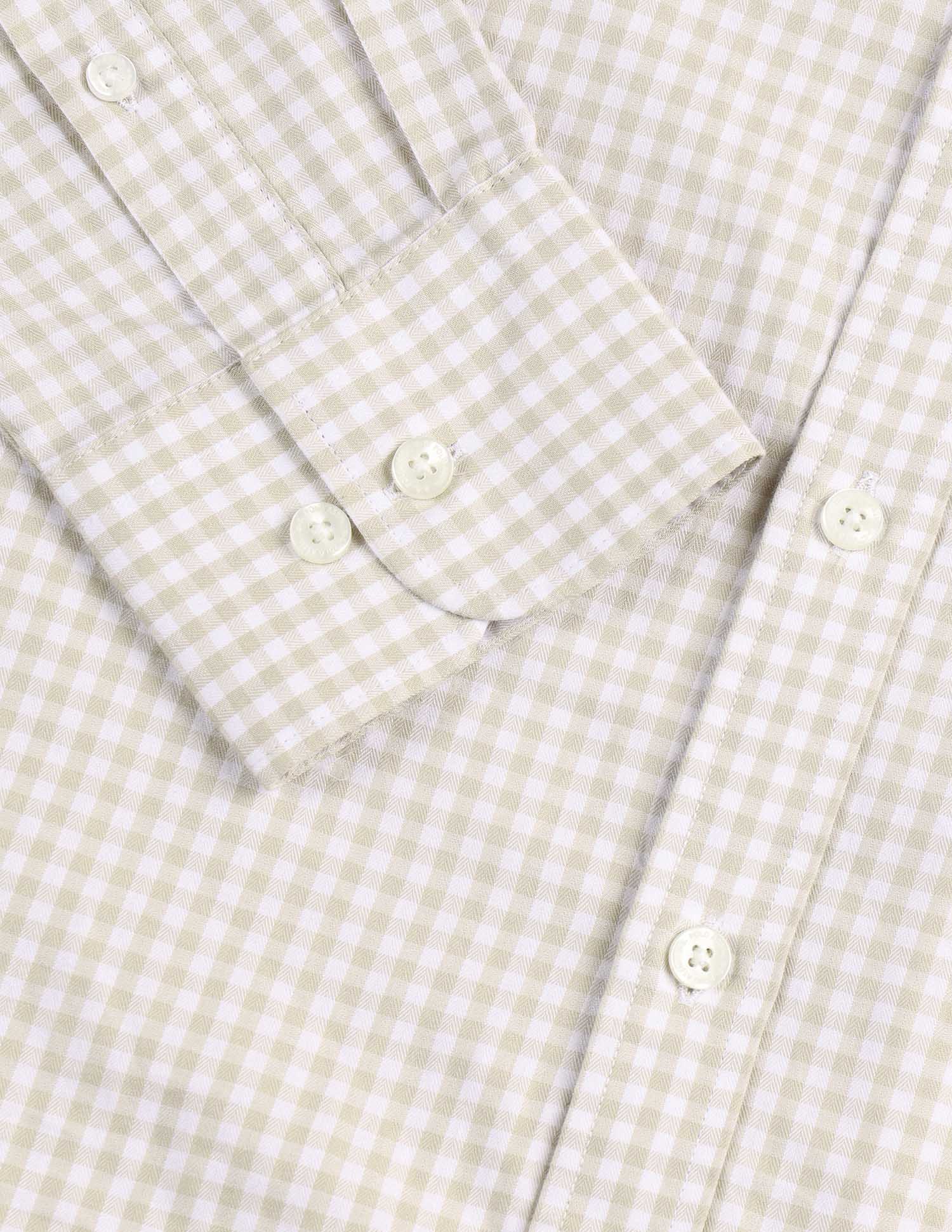 Pure Cotton Gingham Checked Shirt - Image 8