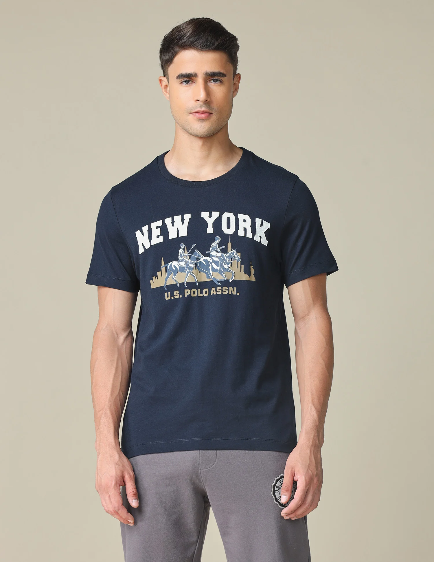 Pure Cotton Graphic Printed T- Shirt - Image 6