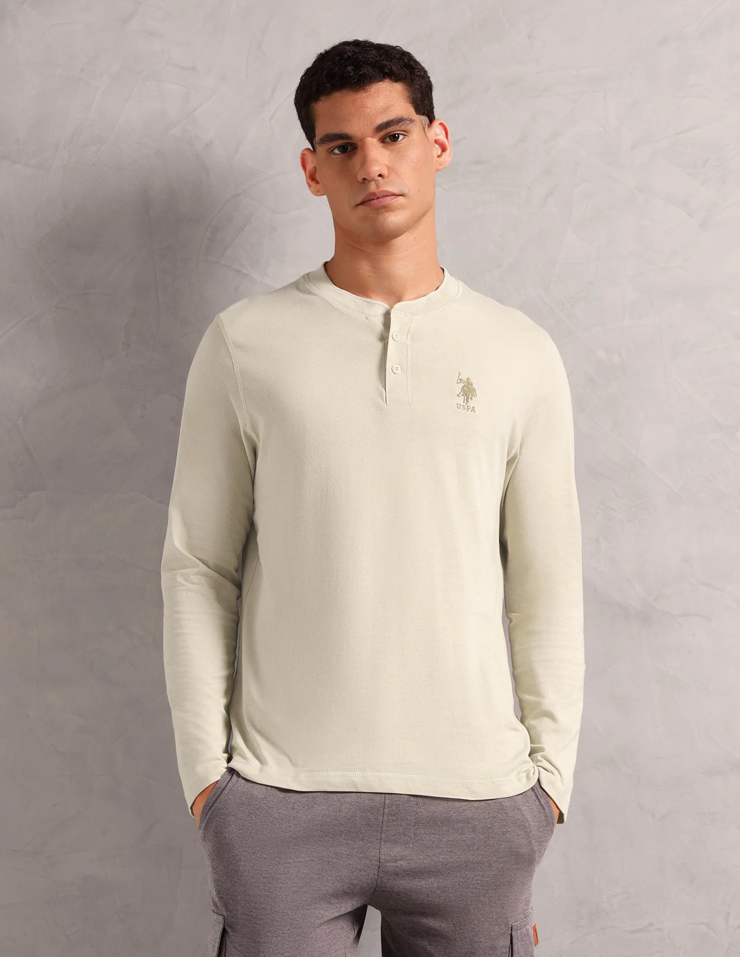 Pure Cotton I694 Lounge Henley T-Shirt - Pack Of 1 - Image 6