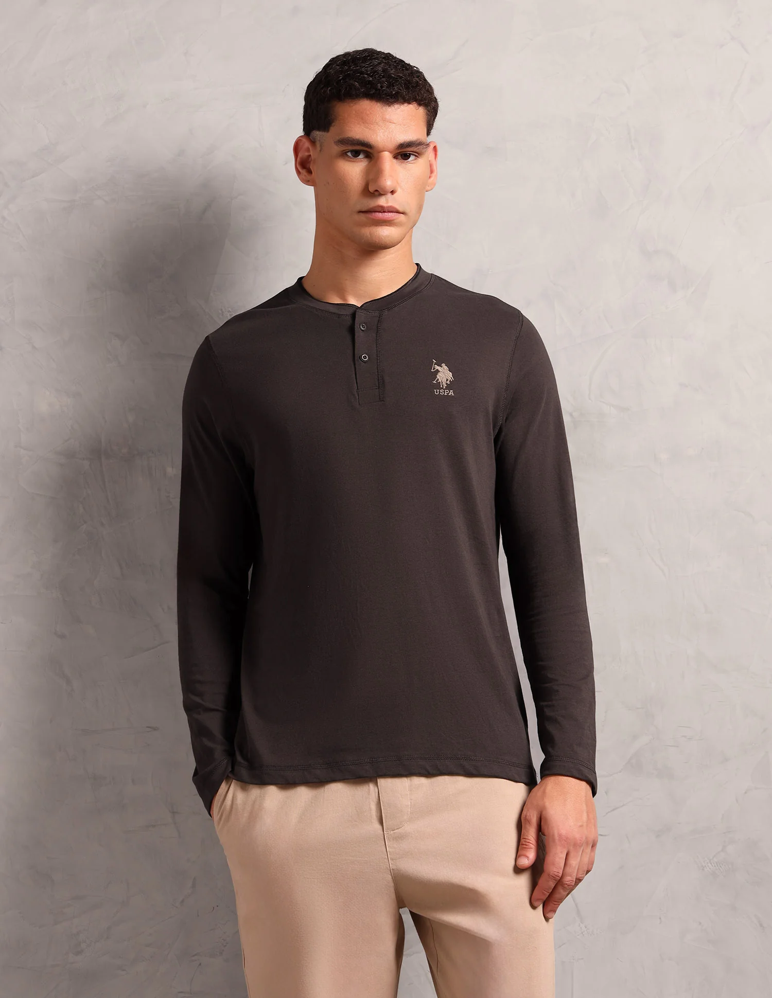 Pure Cotton I694 Lounge Henley T-Shirt - Pack Of 1 - Image 6