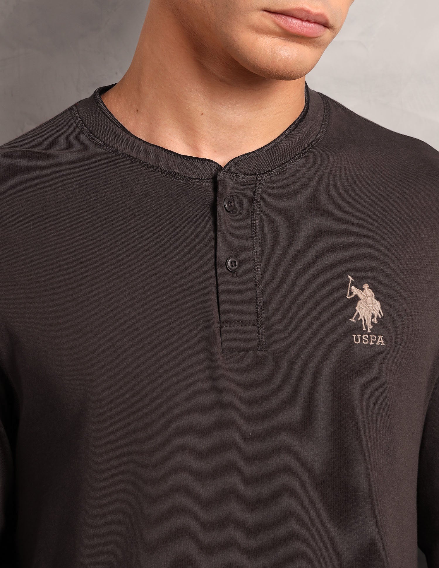 Pure Cotton I694 Lounge Henley T-Shirt - Pack Of 1 - Image 7