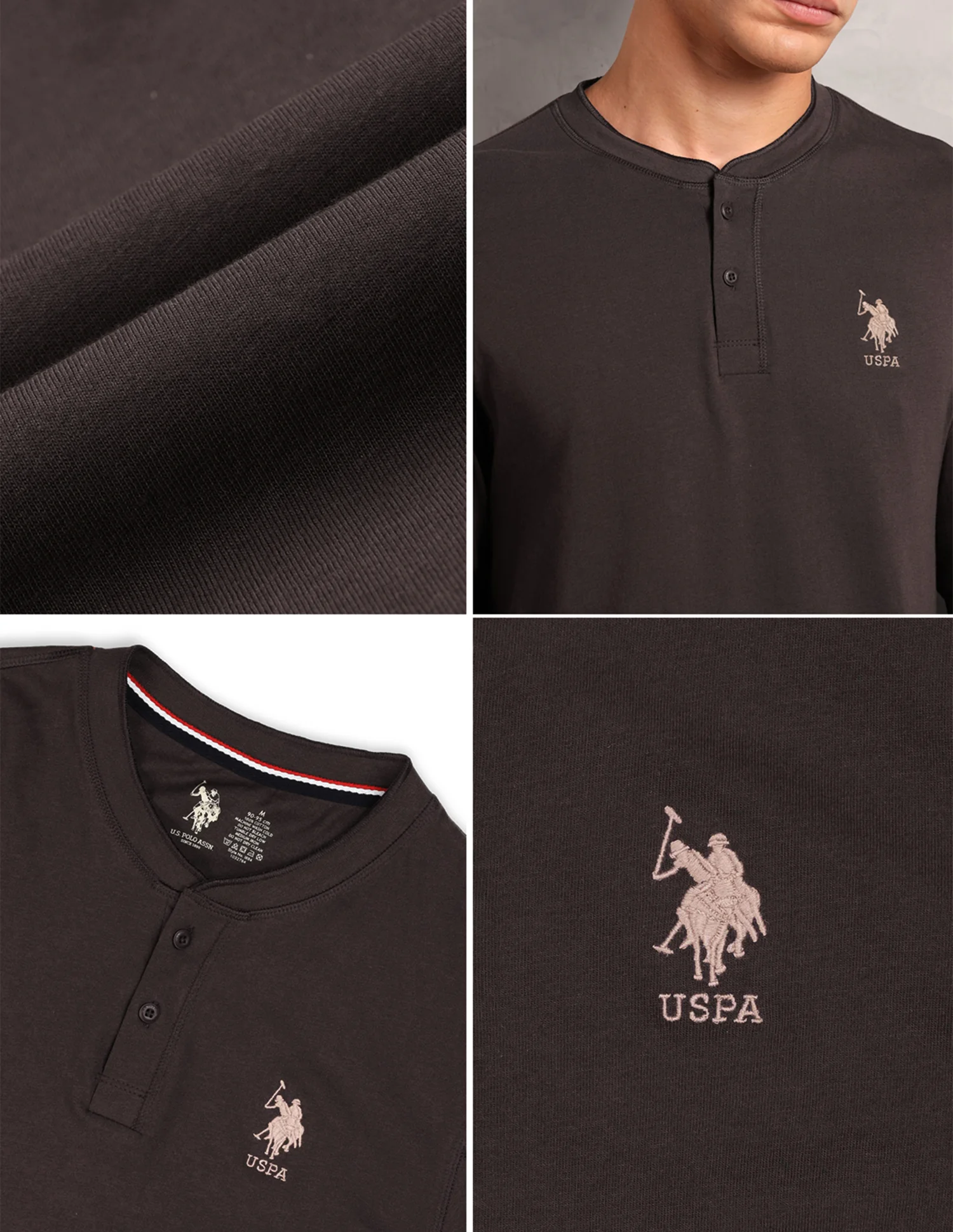 Pure Cotton I694 Lounge Henley T-Shirt - Pack Of 1 - Image 9
