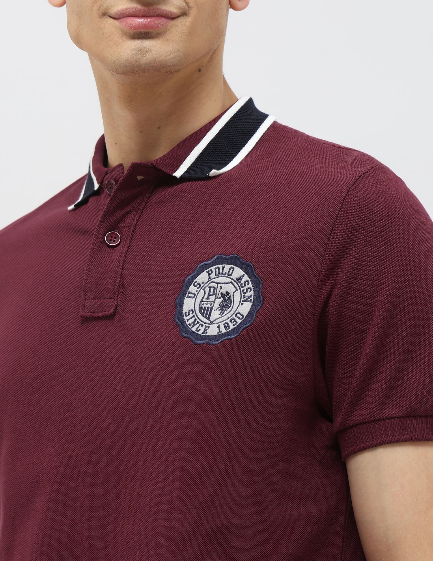 Pure Cotton Muscle Fit Polo Shirt - Image 7