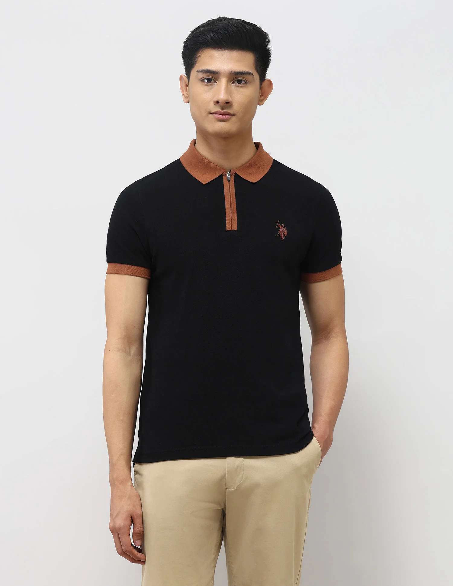 Pure Cotton Muscle Fit Polo Shirt - Image 6