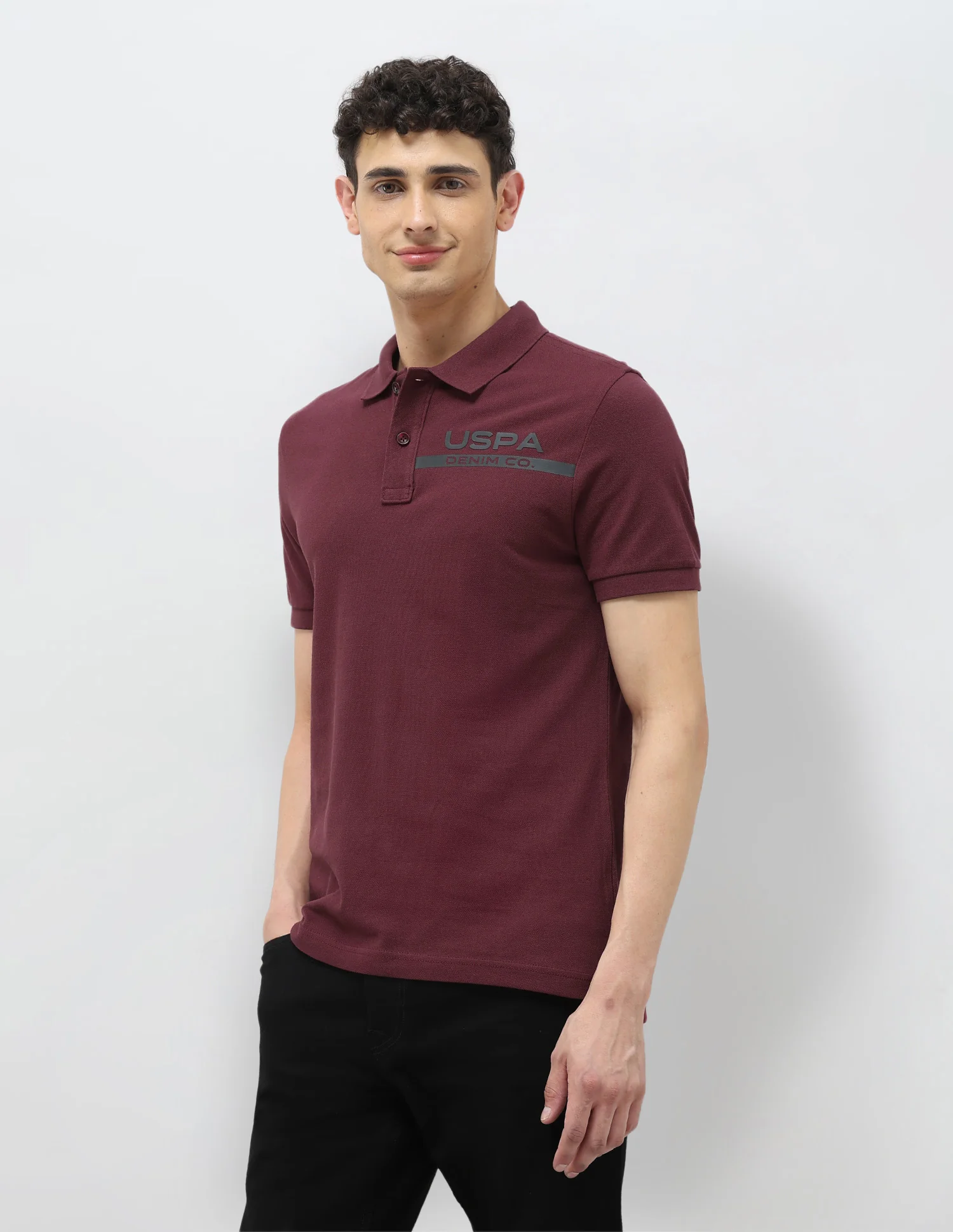 Pure Cotton Muscle Fit Polo Shirt - Image 4
