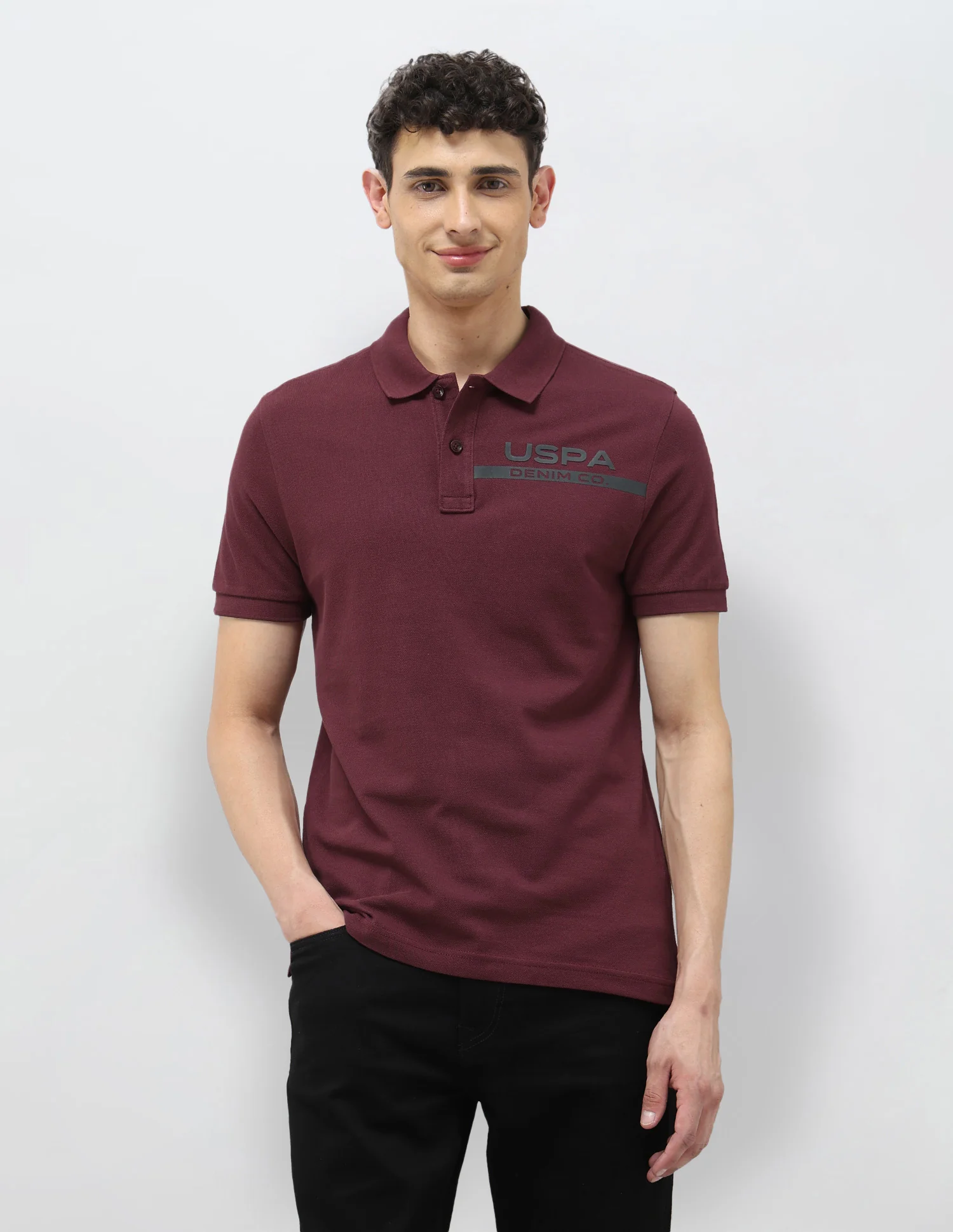 Pure Cotton Muscle Fit Polo Shirt - Image 6