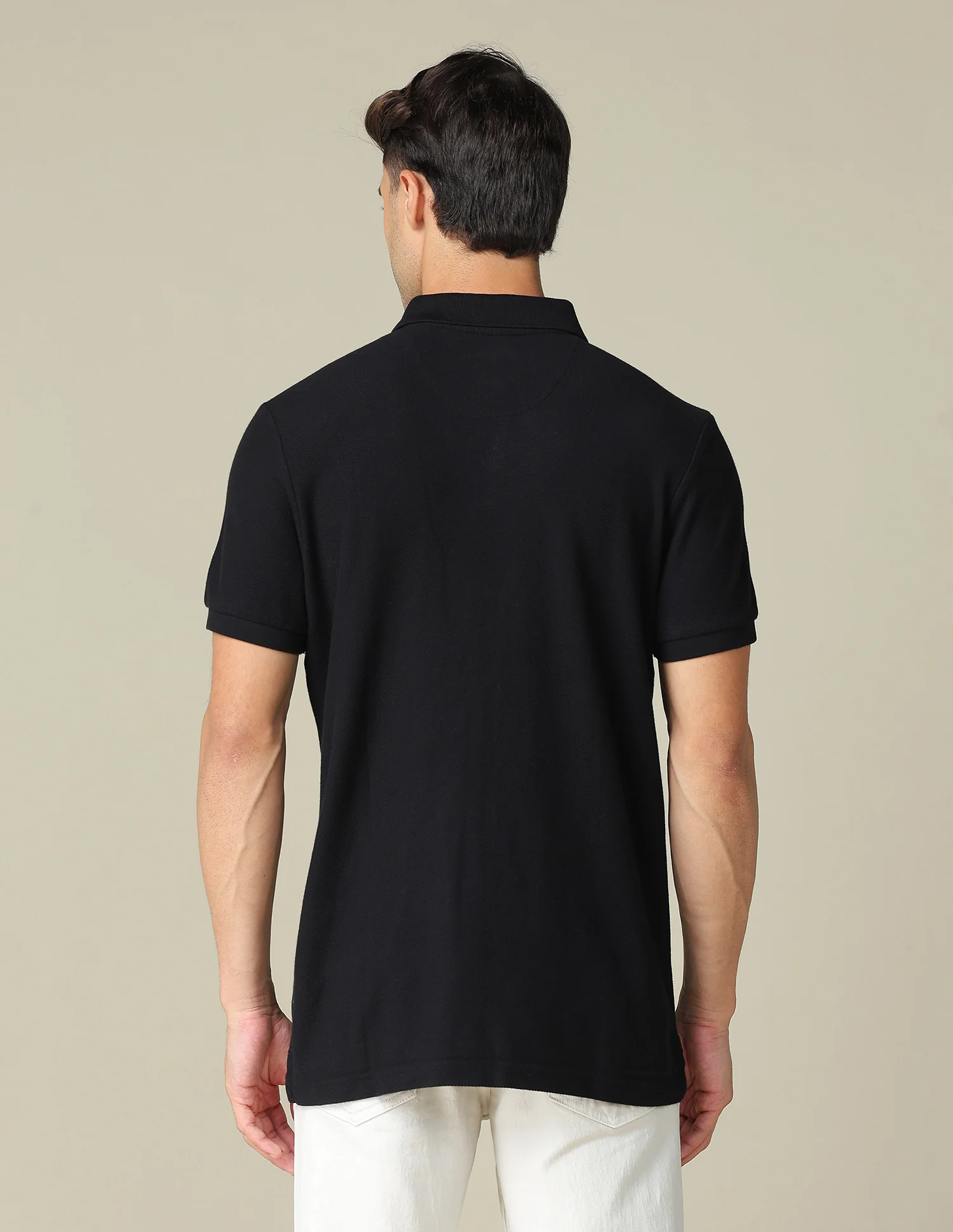 Pure Cotton Muscle Fit Polo Shirt - Image 5