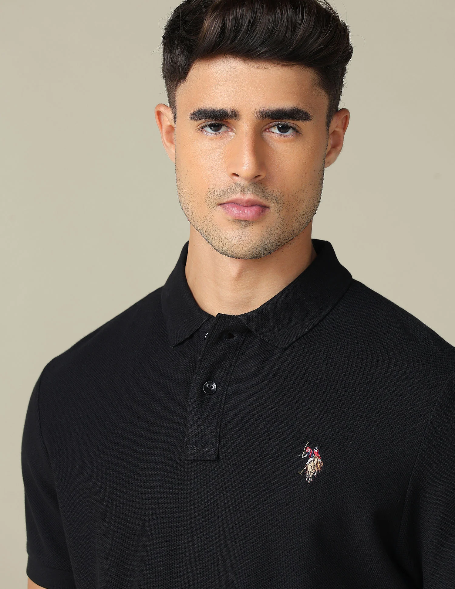 Pure Cotton Muscle Fit Polo Shirt - Image 7