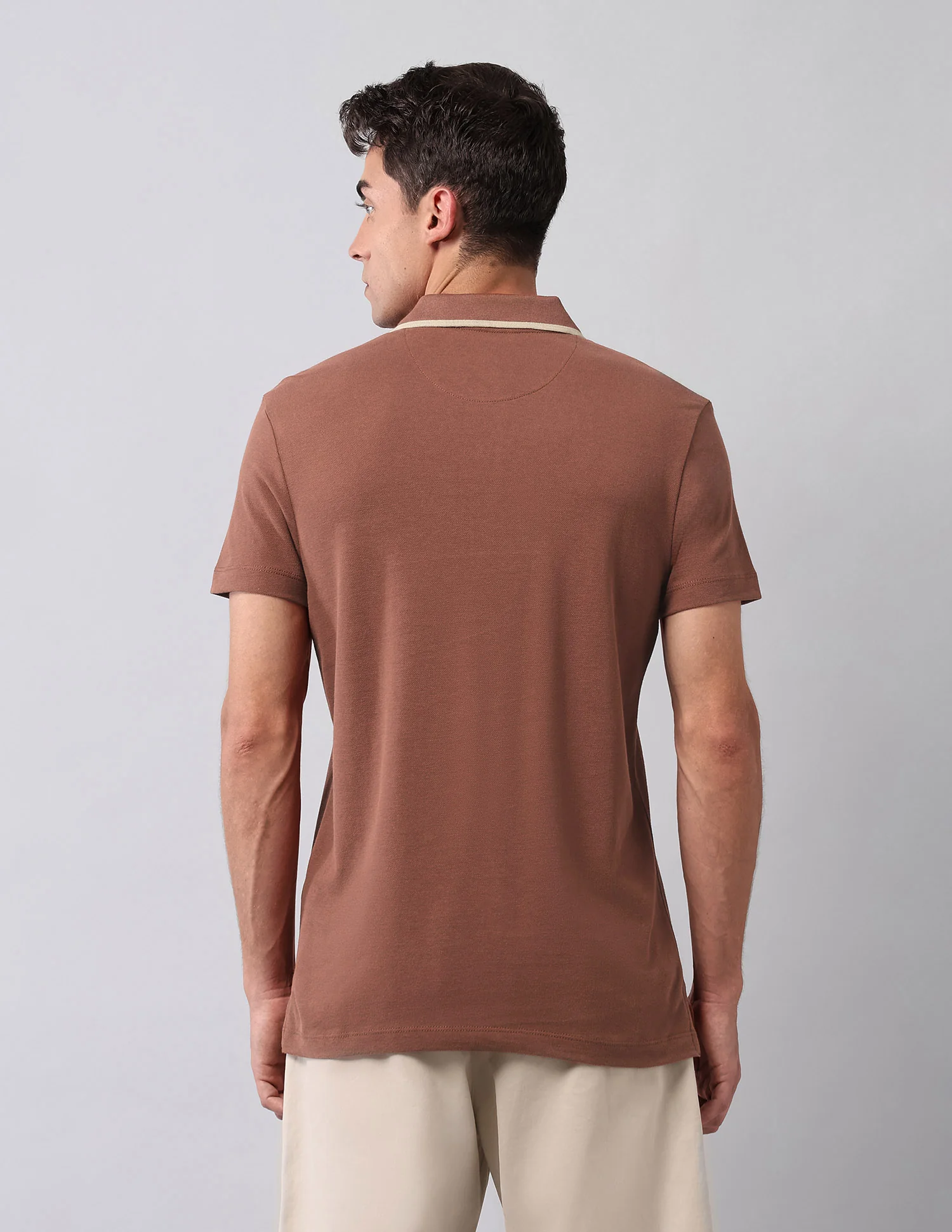 Pure Cotton Muscle Fit Polo Shirt - Image 5