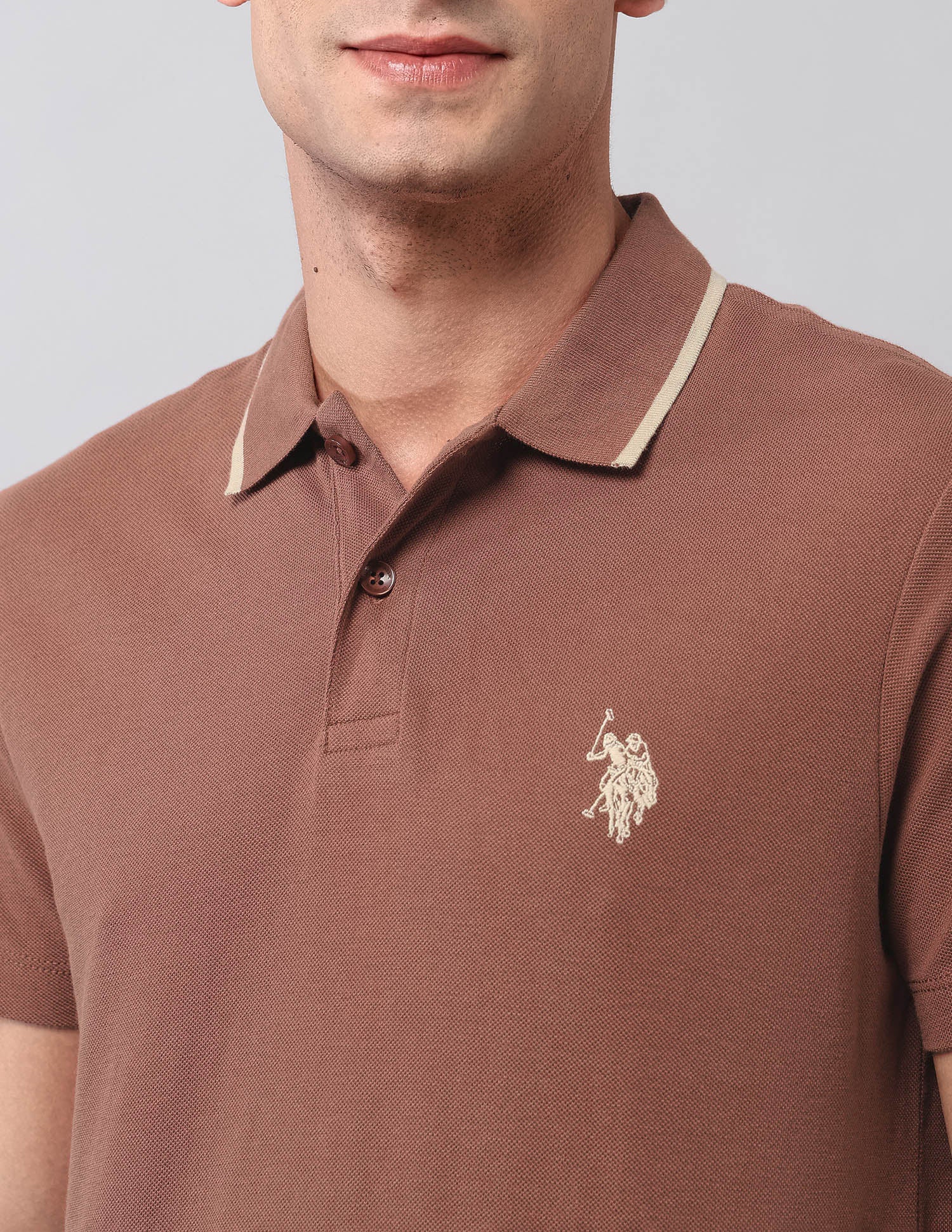 Pure Cotton Muscle Fit Polo Shirt - Image 7