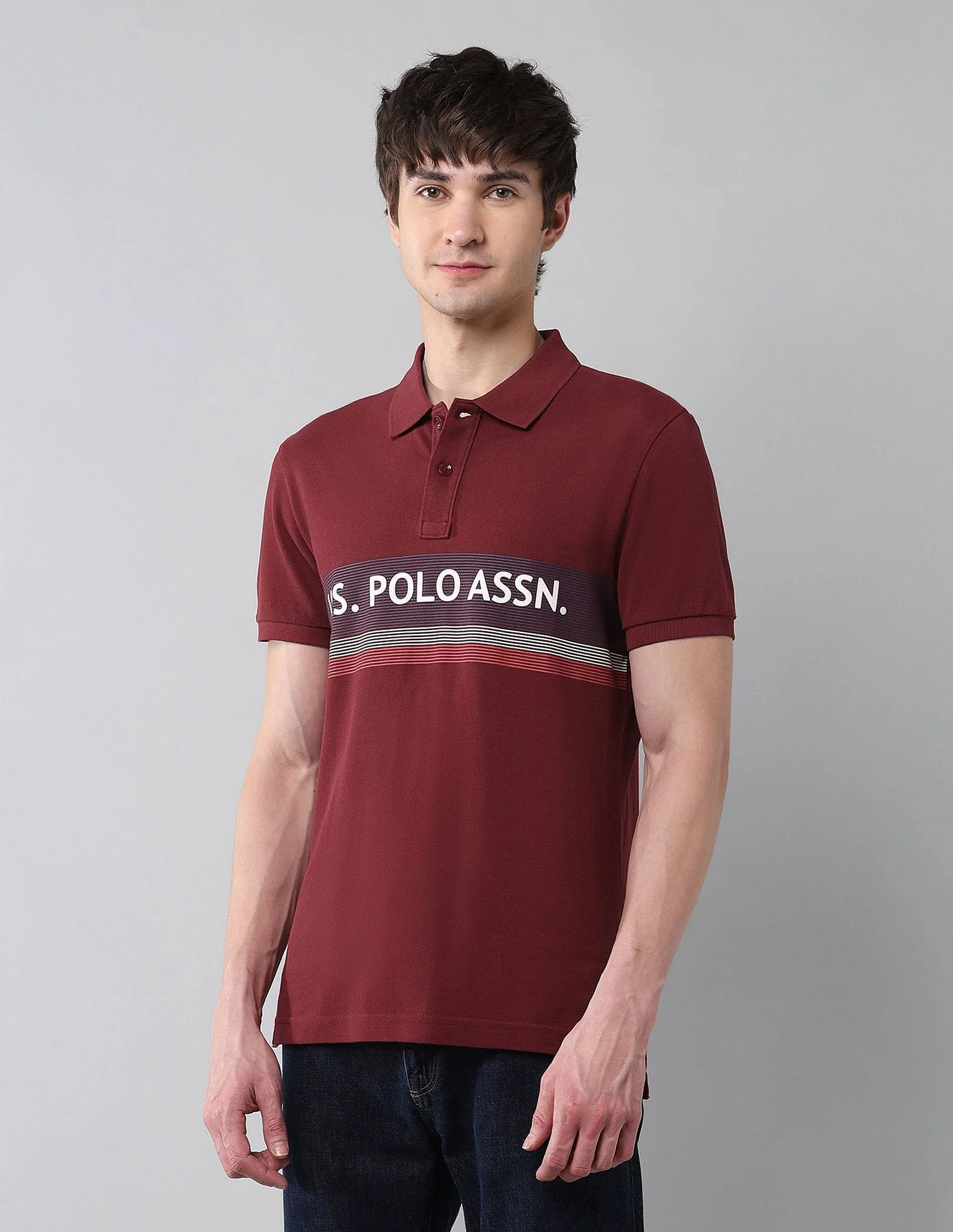 Pure Cotton Muscle Fit Polo Shirt - Image 4