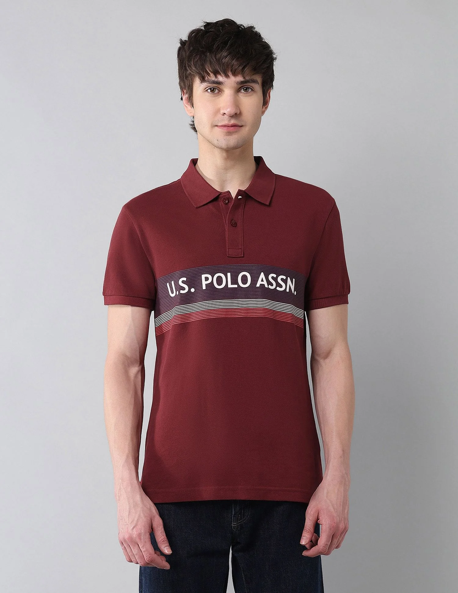 Pure Cotton Muscle Fit Polo Shirt - Image 6