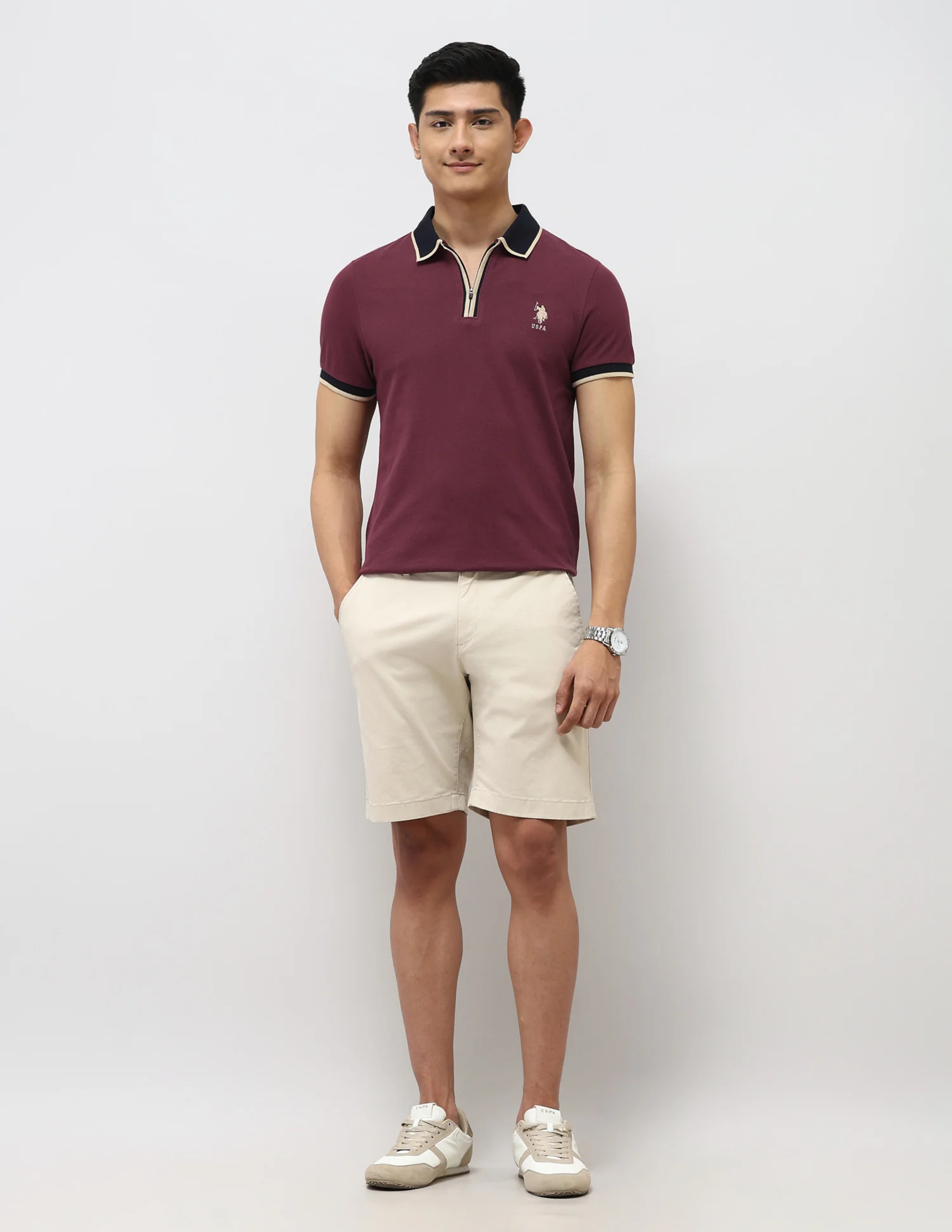 Pure Cotton Muscle Fit Polo Shirt - Image 3