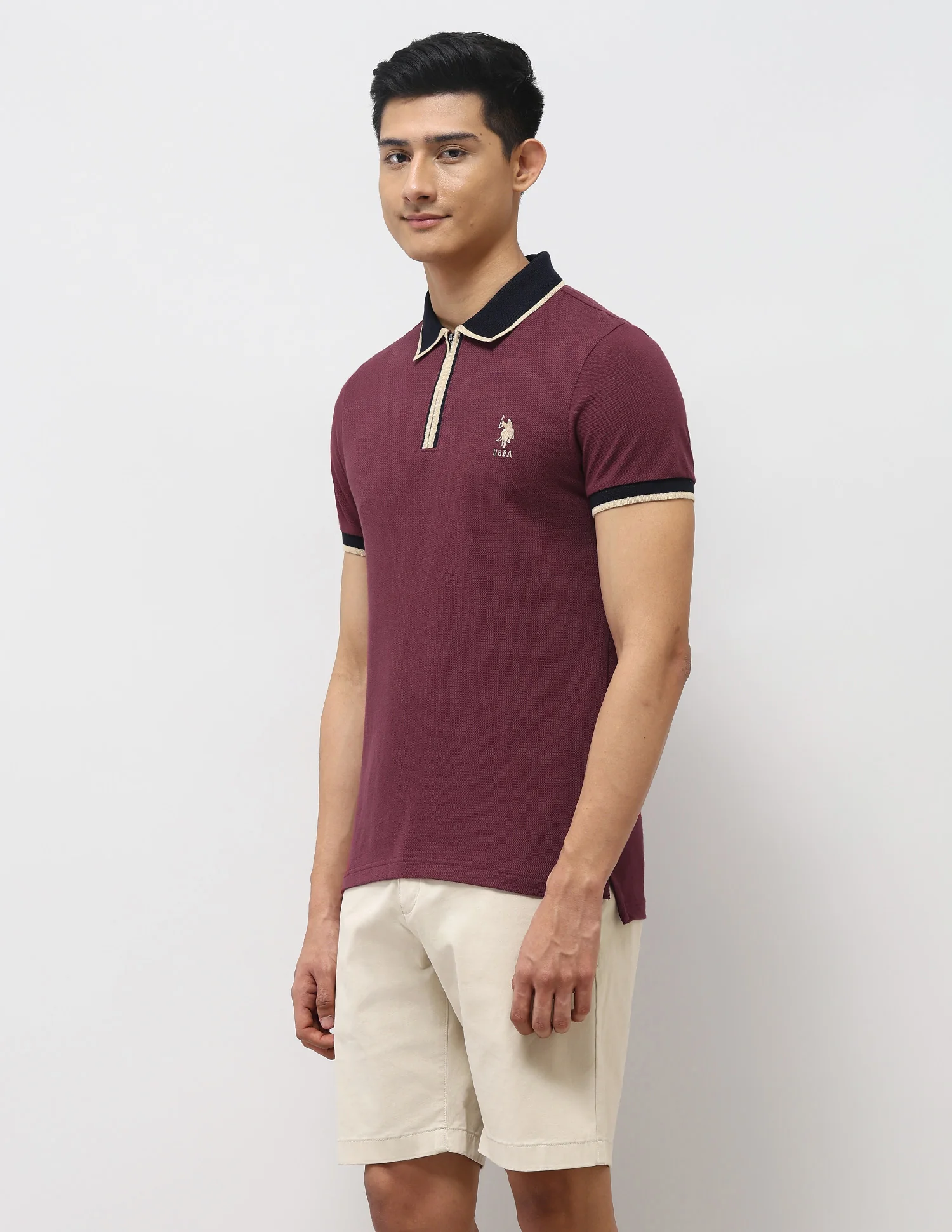 Pure Cotton Muscle Fit Polo Shirt - Image 4