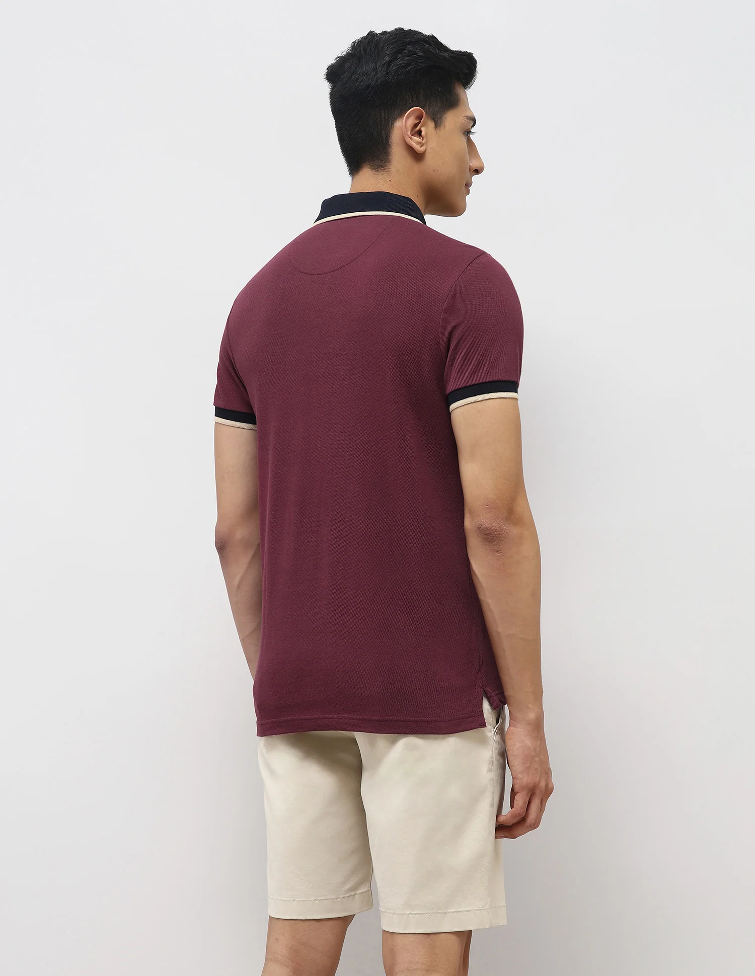 Pure Cotton Muscle Fit Polo Shirt - Image 5