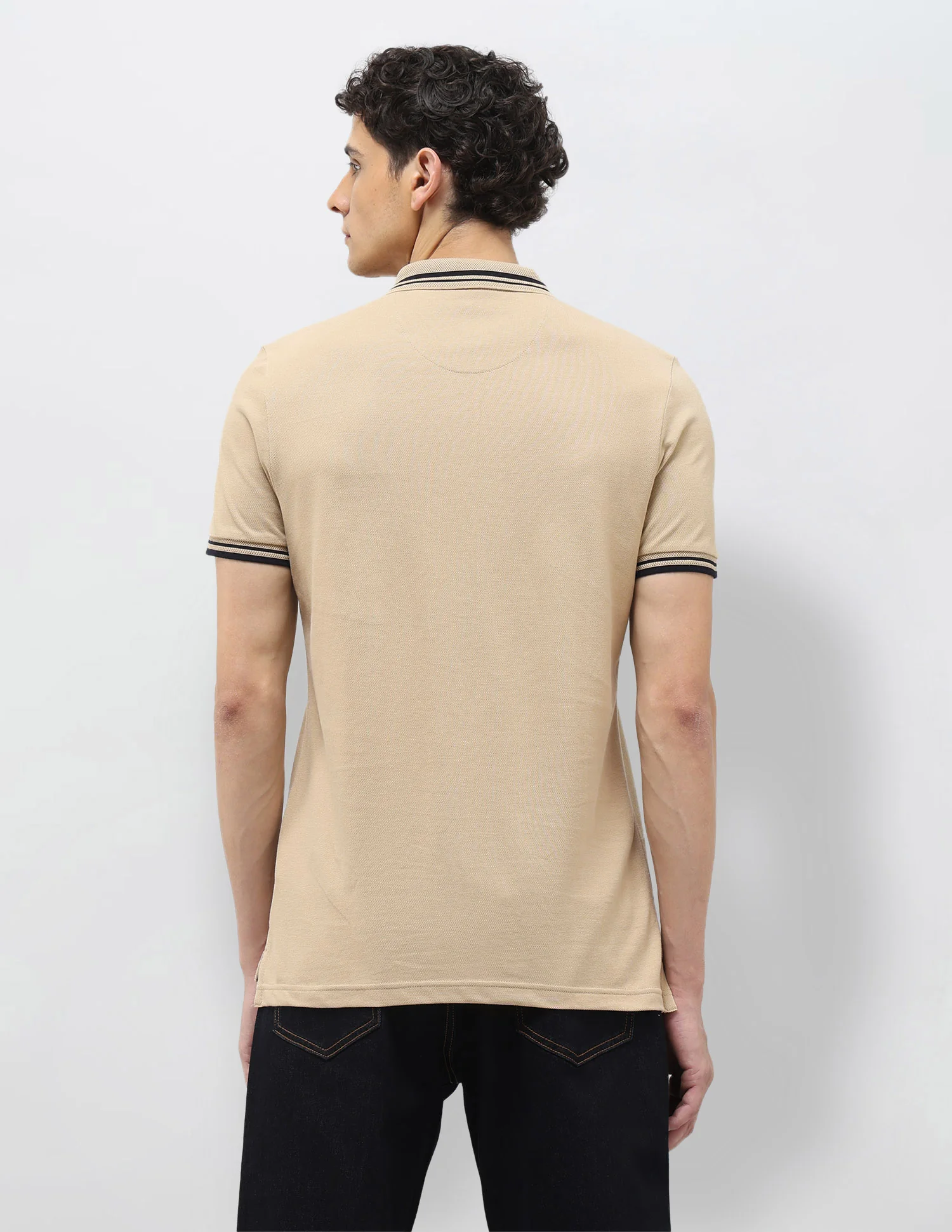 Pure Cotton Muscle Fit Polo Shirt - Image 5