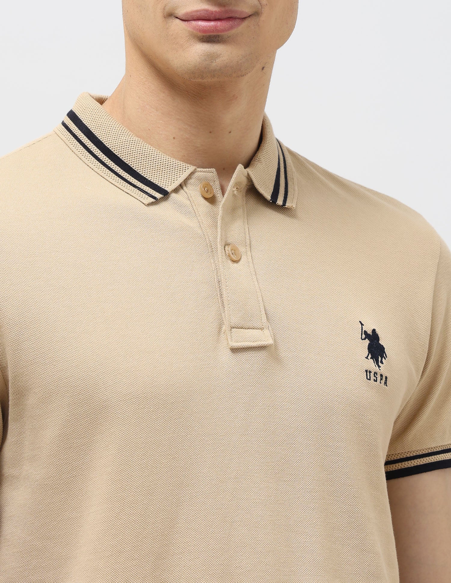 Pure Cotton Muscle Fit Polo Shirt - Image 7