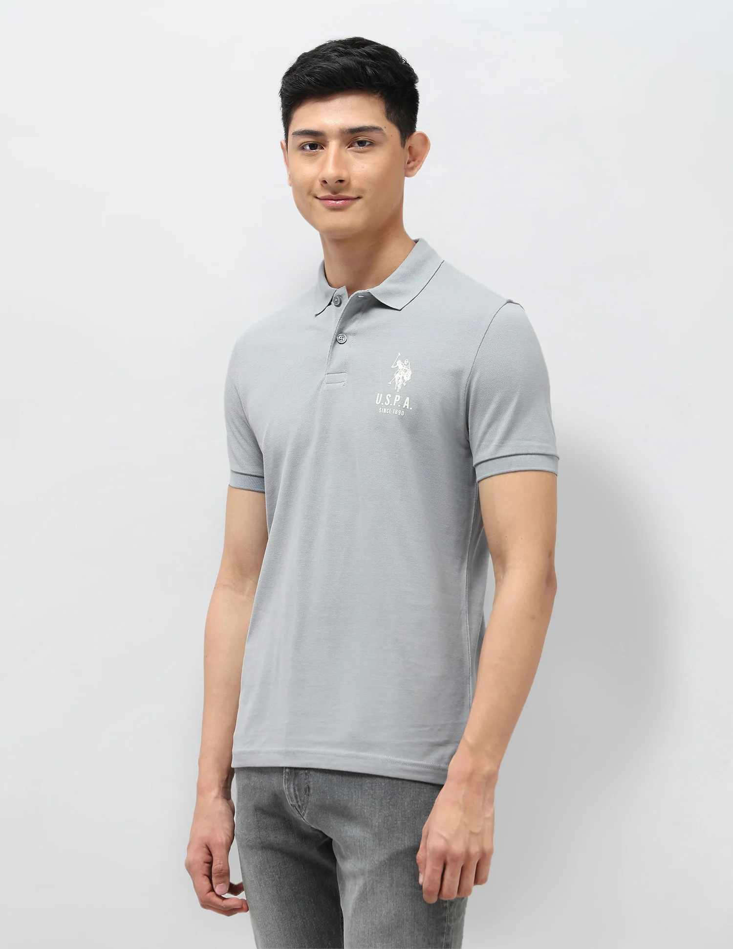 Pure Cotton Muscle Fit Polo Shirt - Image 4
