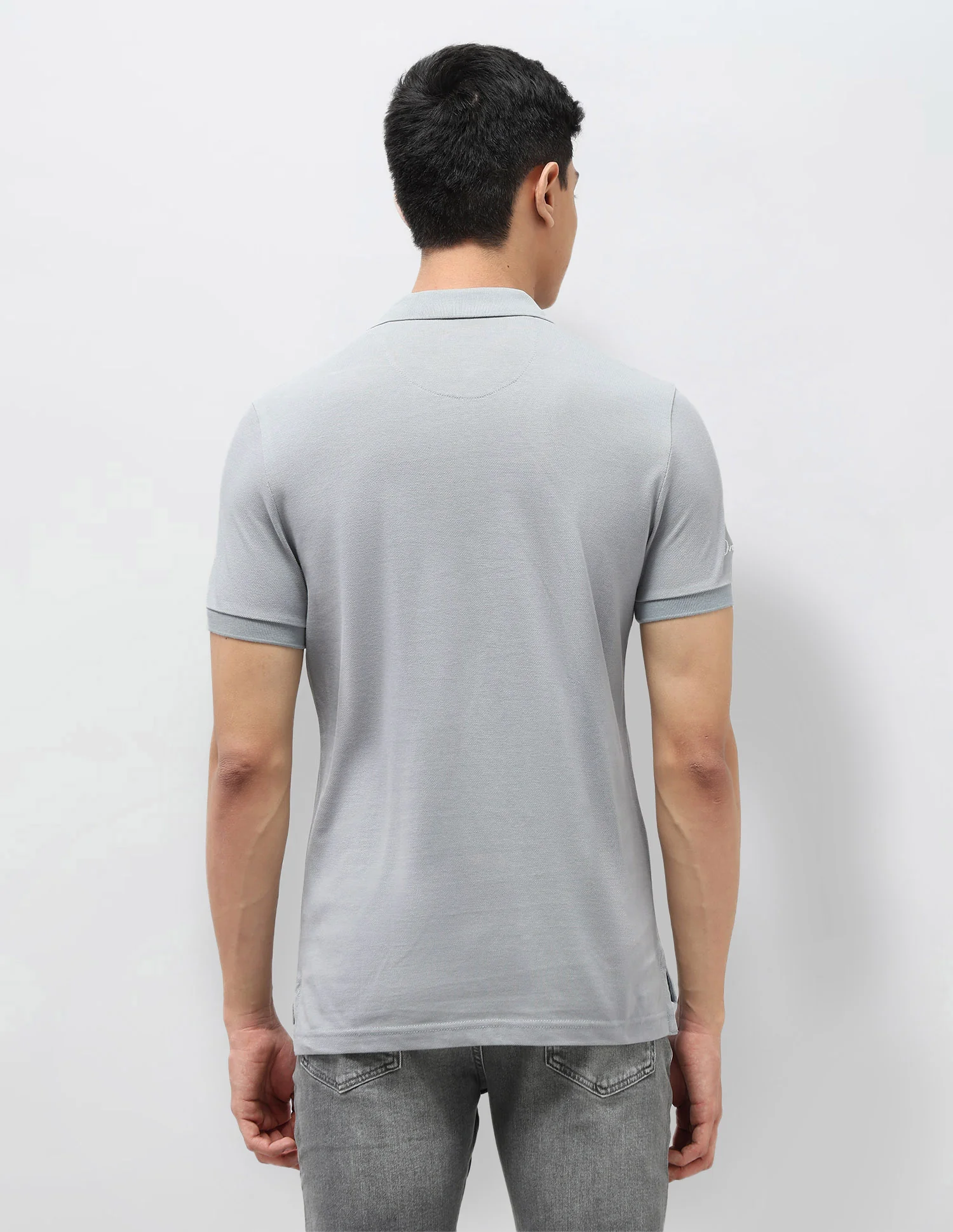 Pure Cotton Muscle Fit Polo Shirt - Image 5