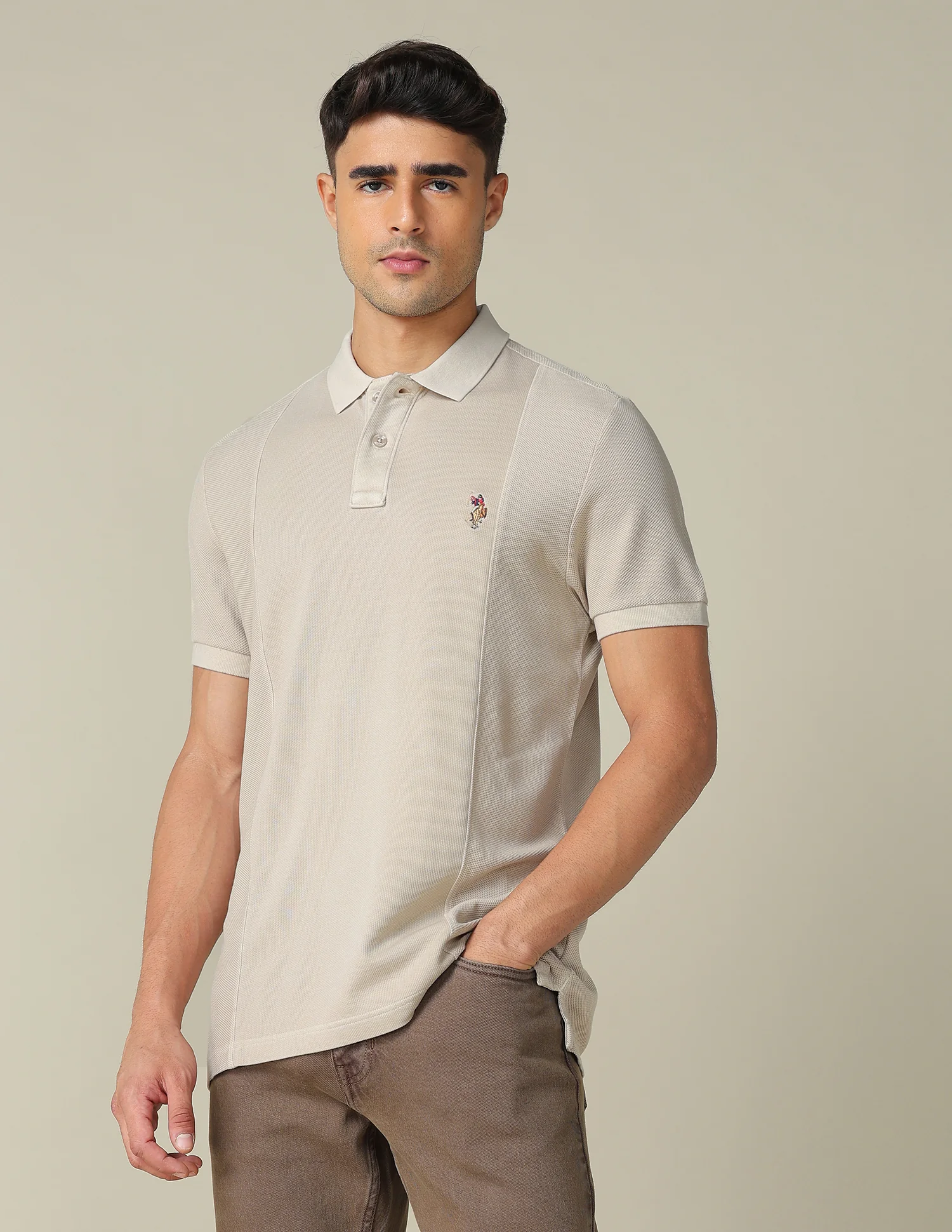 Pure Cotton Muscle Fit Polo Shirt - Image 4