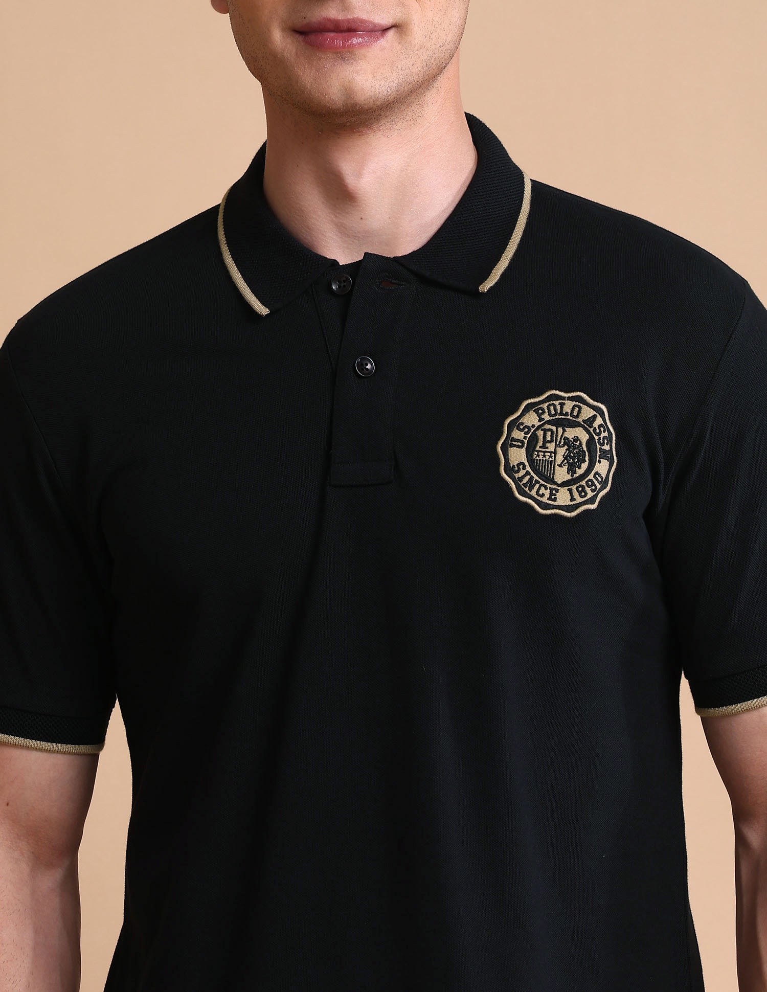 Pure Cotton Muscle Fit Polo Shirt - Image 7