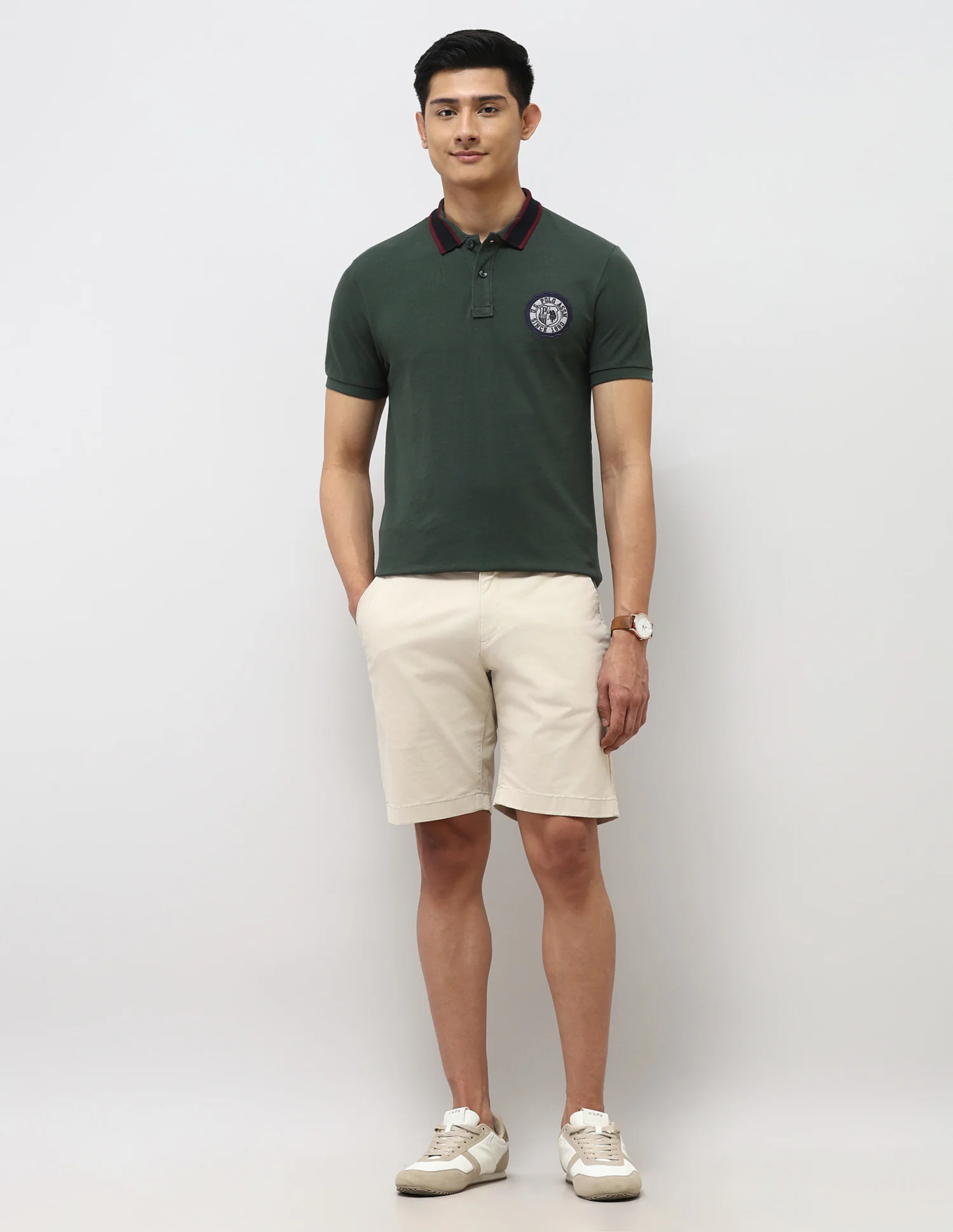 Pure Cotton Muscle Fit Polo Shirt - Image 3