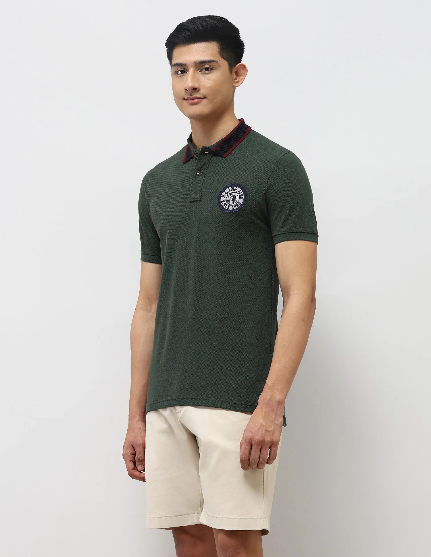 Pure Cotton Muscle Fit Polo Shirt - Image 4