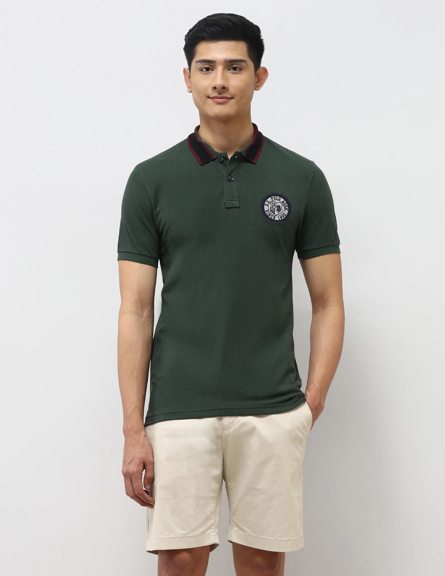 Pure Cotton Muscle Fit Polo Shirt - Image 6