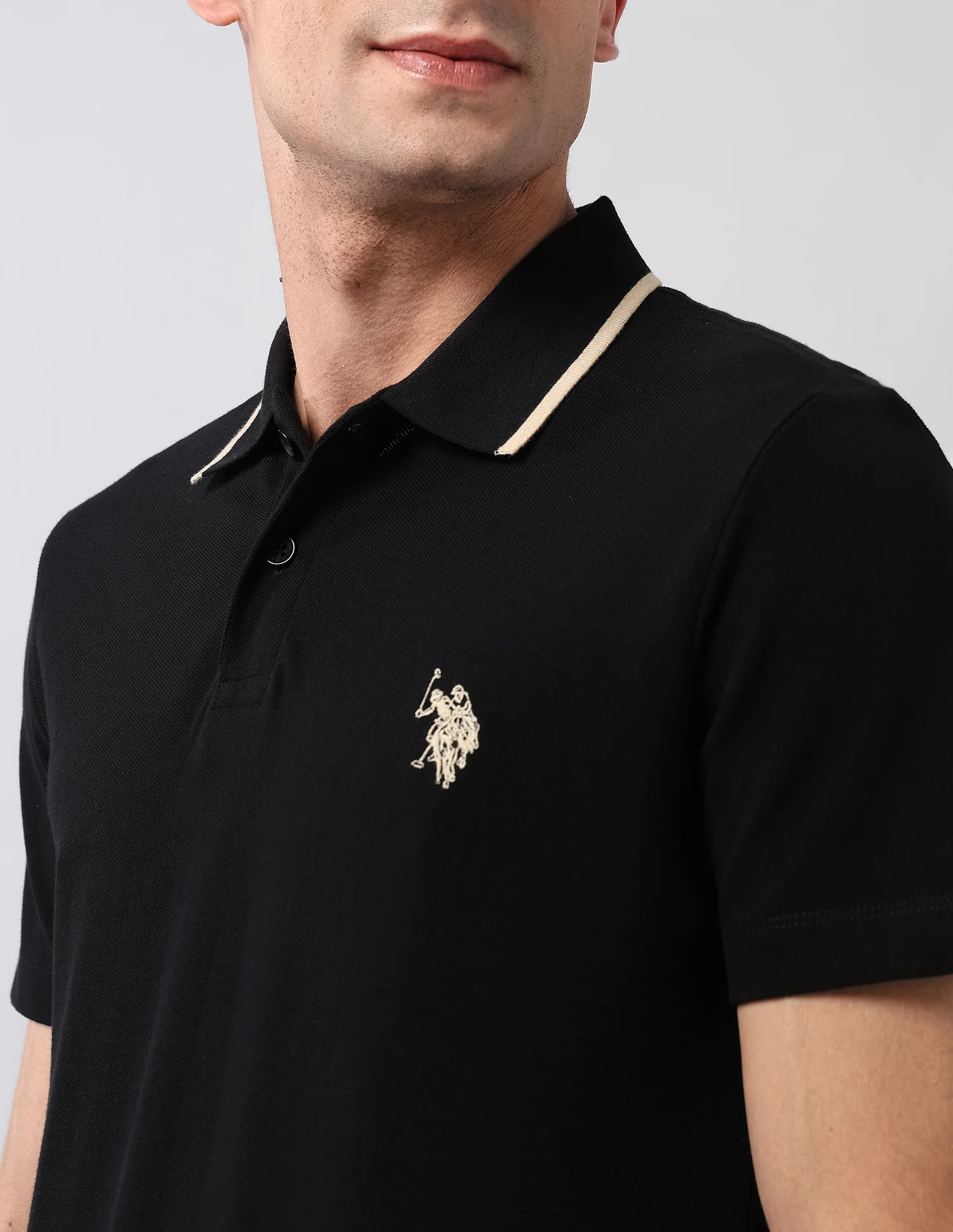 Pure Cotton Muscle Fit Polo Shirt - Image 7