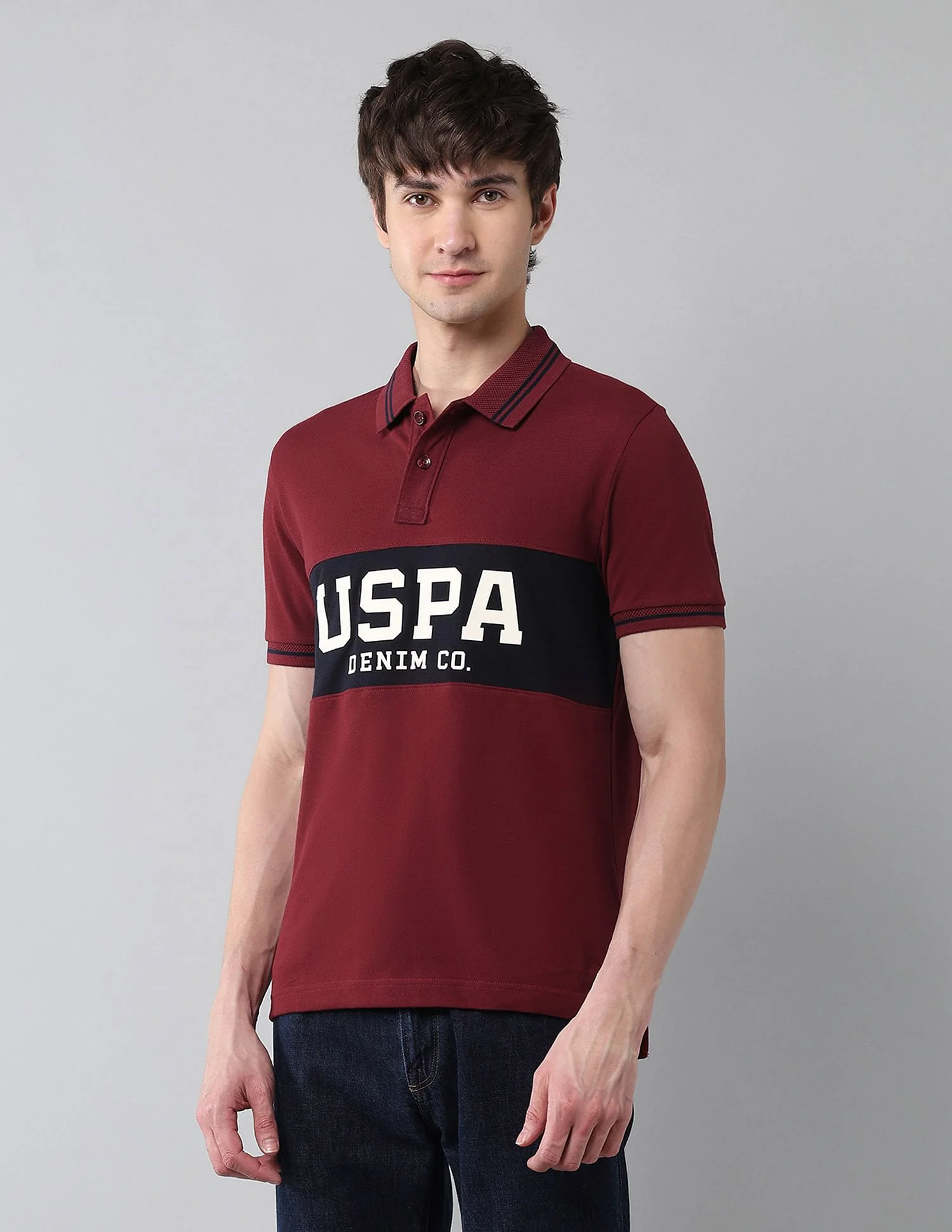 Pure Cotton Muscle Fit Polo Shirt - Image 4