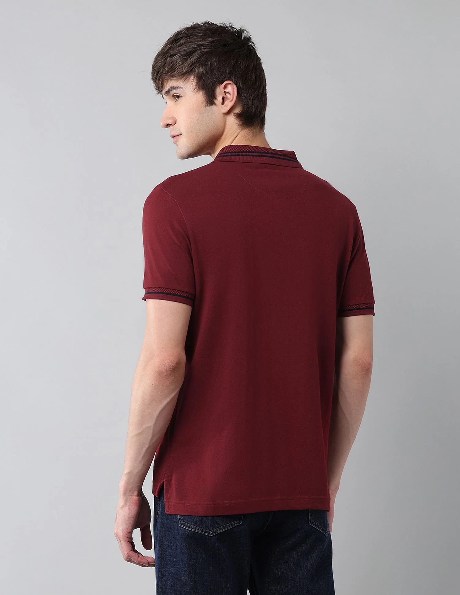 Pure Cotton Muscle Fit Polo Shirt - Image 5