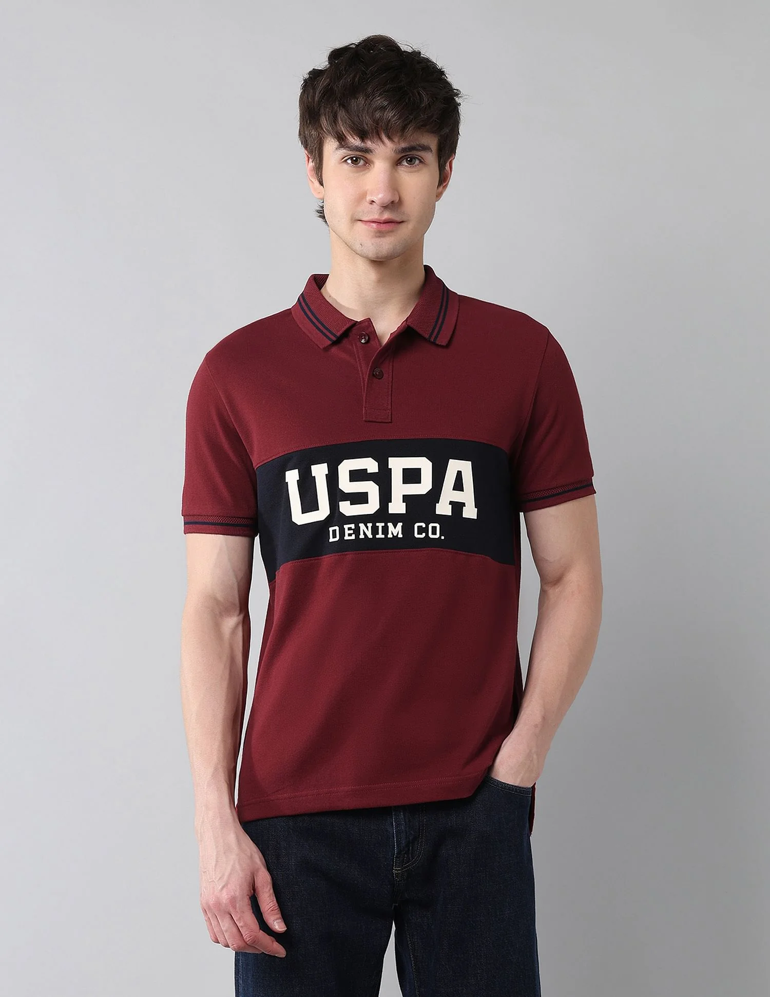 Pure Cotton Muscle Fit Polo Shirt - Image 6