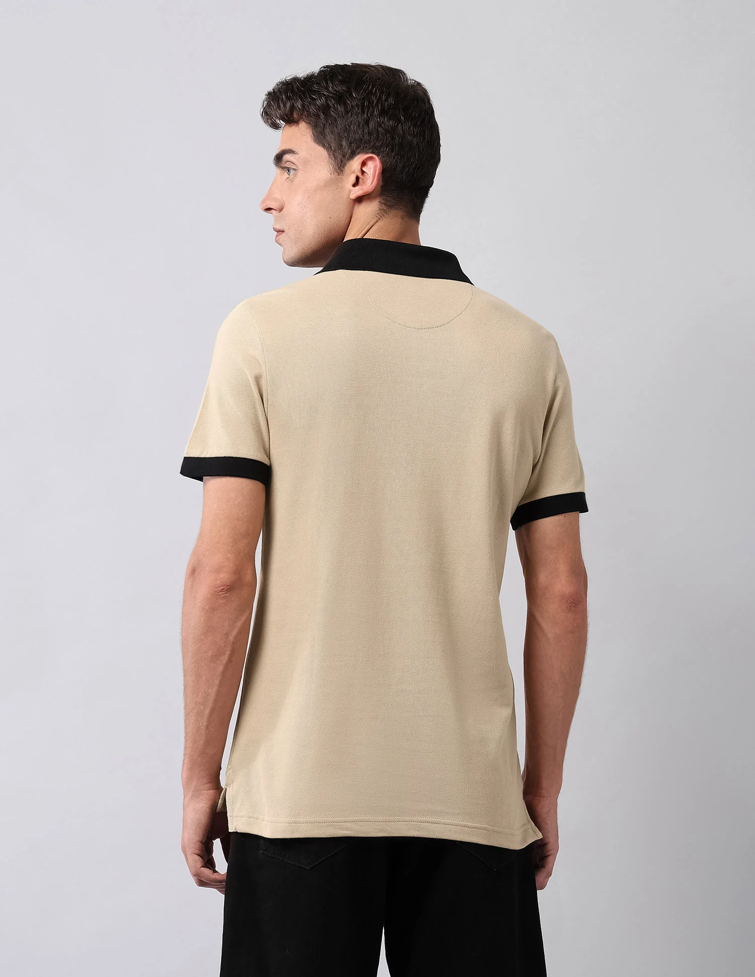 Pure Cotton Muscle Fit Polo Shirt - Image 5