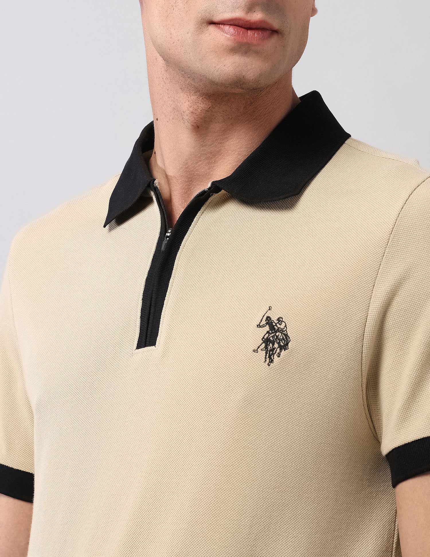 Pure Cotton Muscle Fit Polo Shirt - Image 7