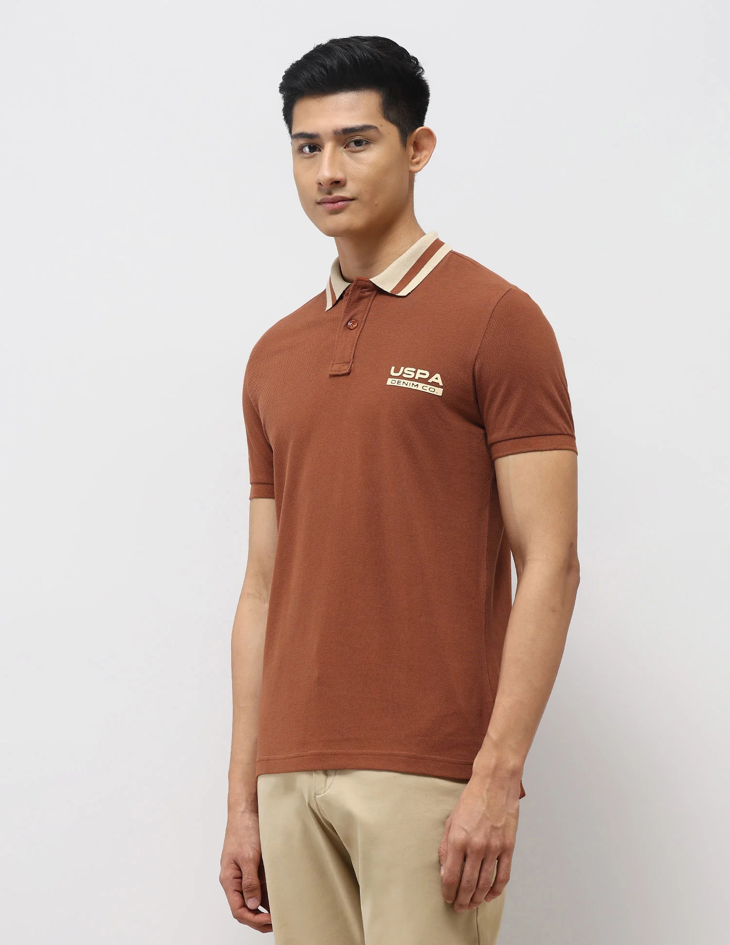 Pure Cotton Muscle Fit Polo Shirt - Image 4