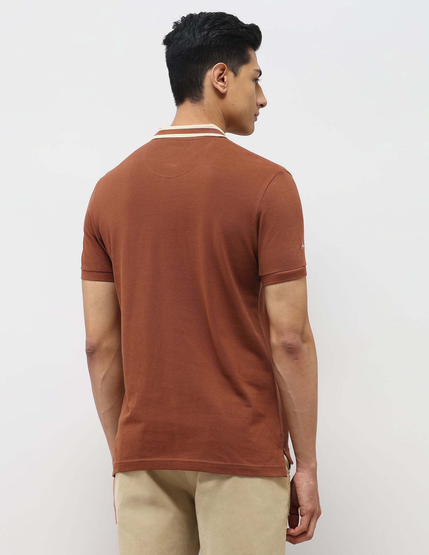 Pure Cotton Muscle Fit Polo Shirt - Image 5