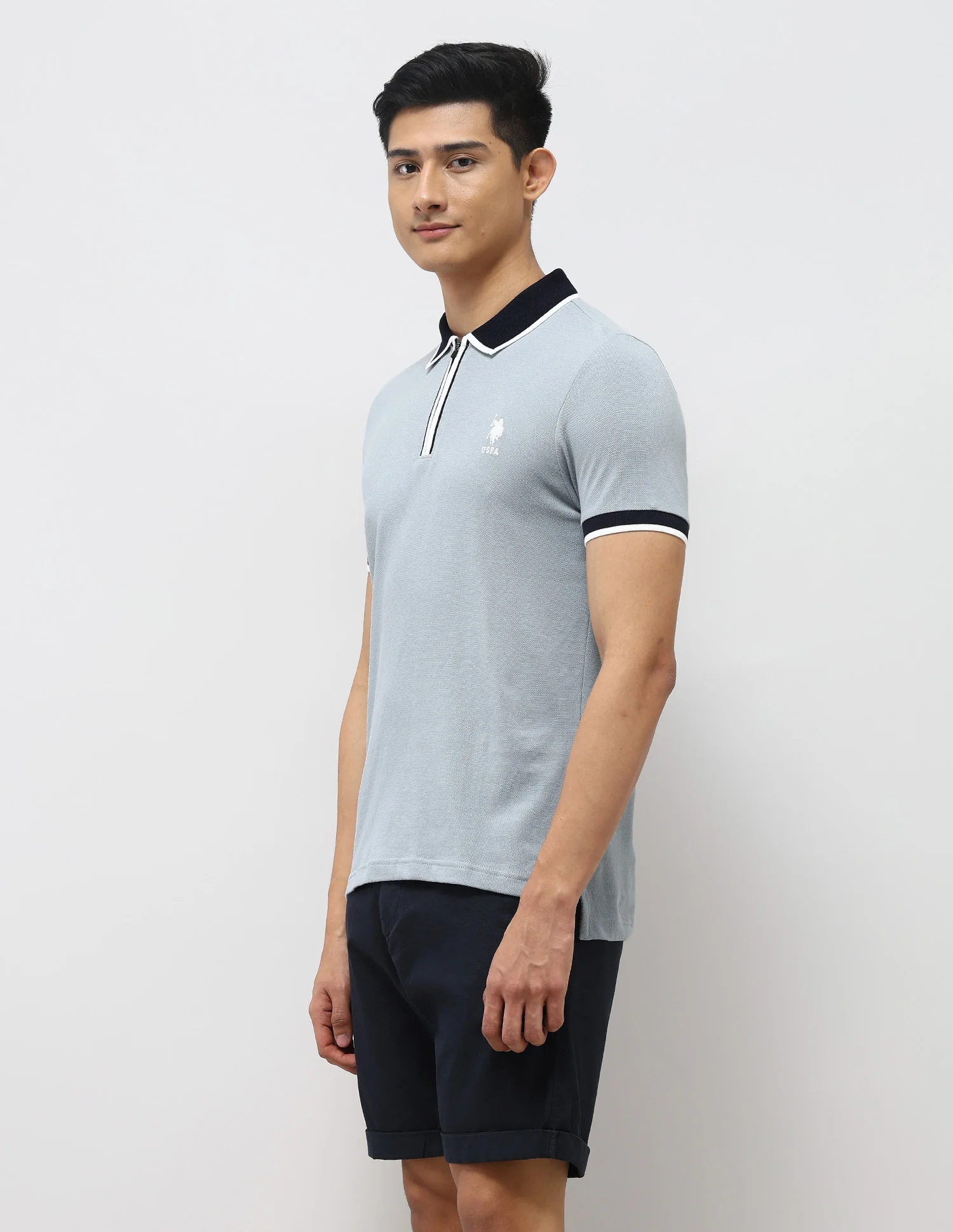 Pure Cotton Muscle Fit Polo Shirt - Image 4