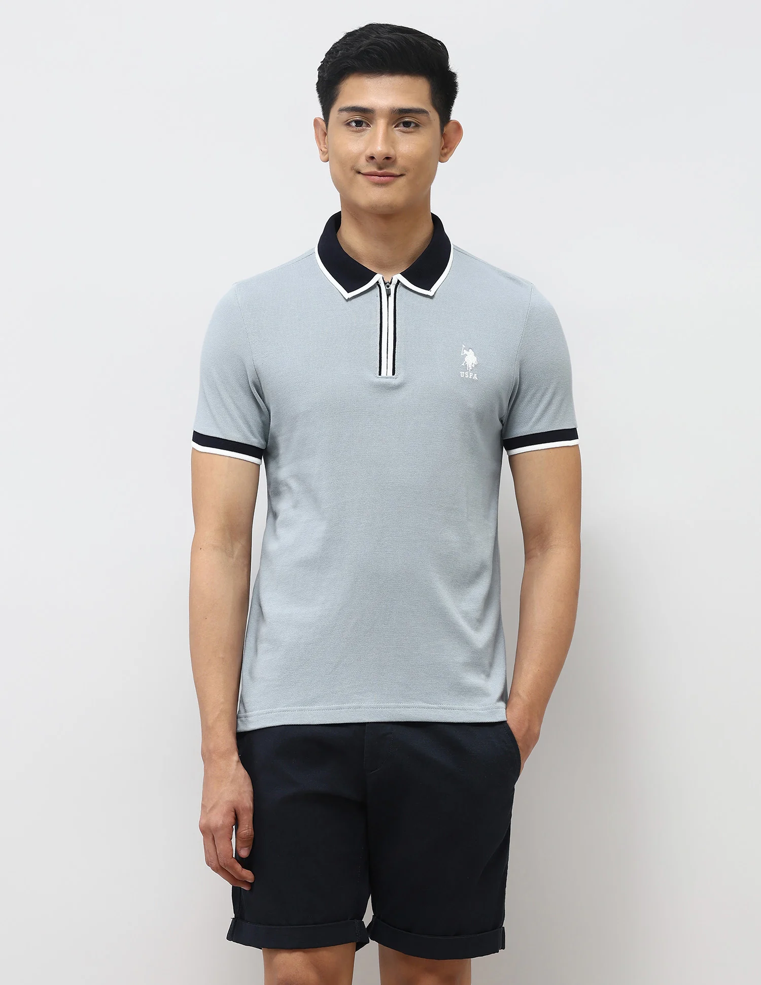 Pure Cotton Muscle Fit Polo Shirt - Image 6