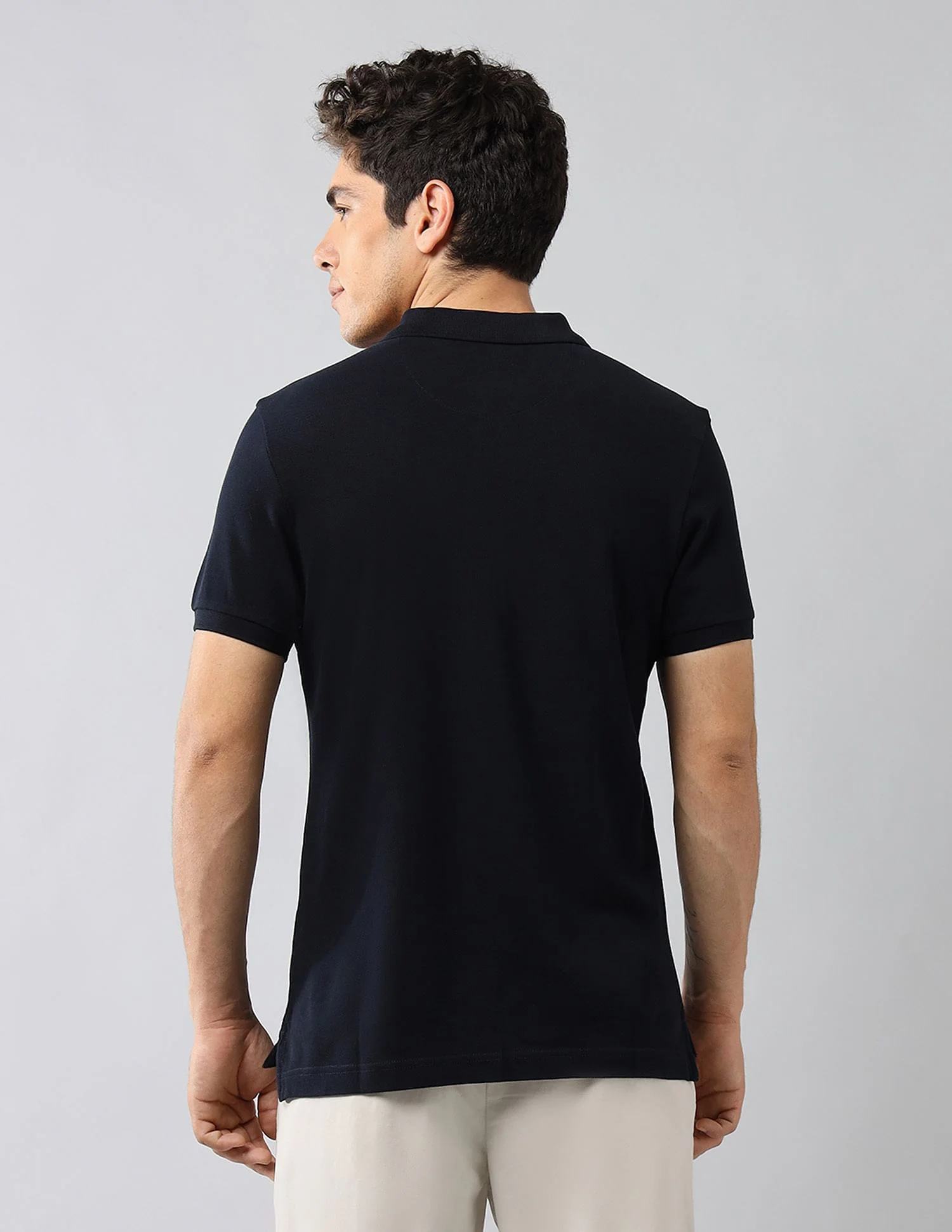 Pure Cotton Muscle Fit Polo Shirt - Image 5