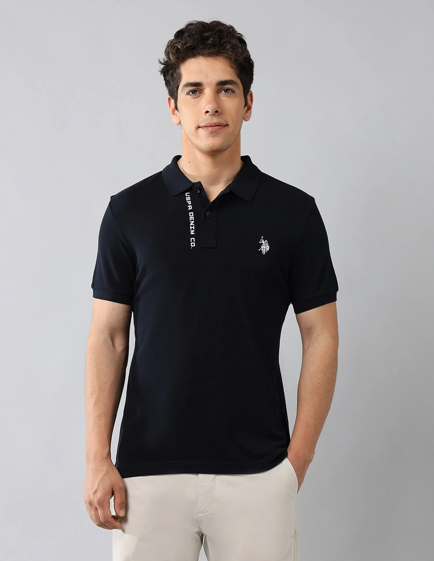 Pure Cotton Muscle Fit Polo Shirt - Image 6