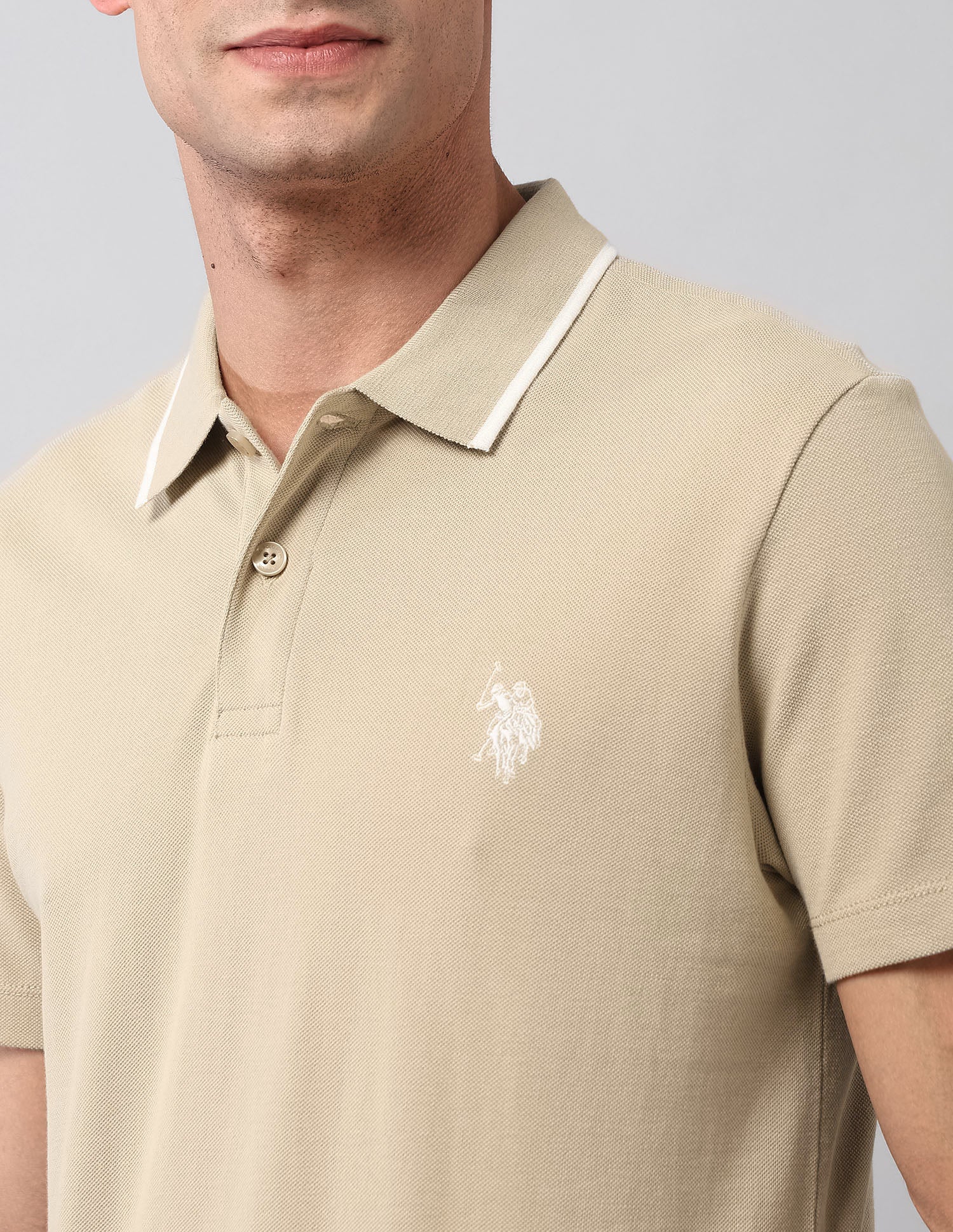Pure Cotton Muscle Fit Polo Shirt - Image 7