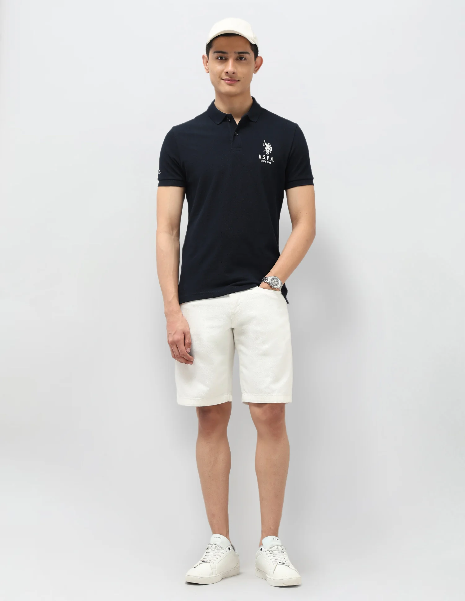 Pure Cotton Muscle Fit Polo Shirt - Image 3